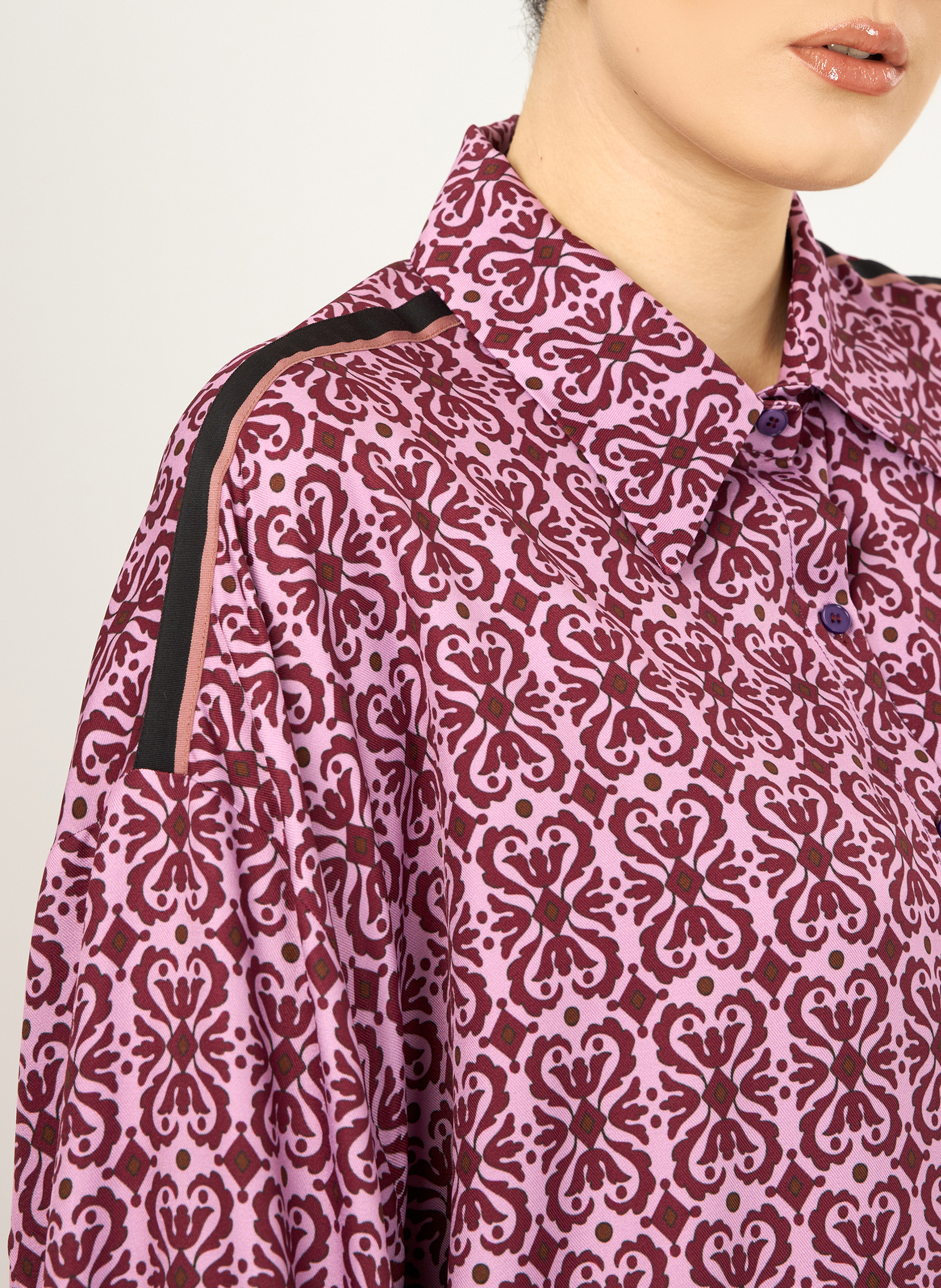 Camicia colletto classico stampata MAT FASHION Rosso