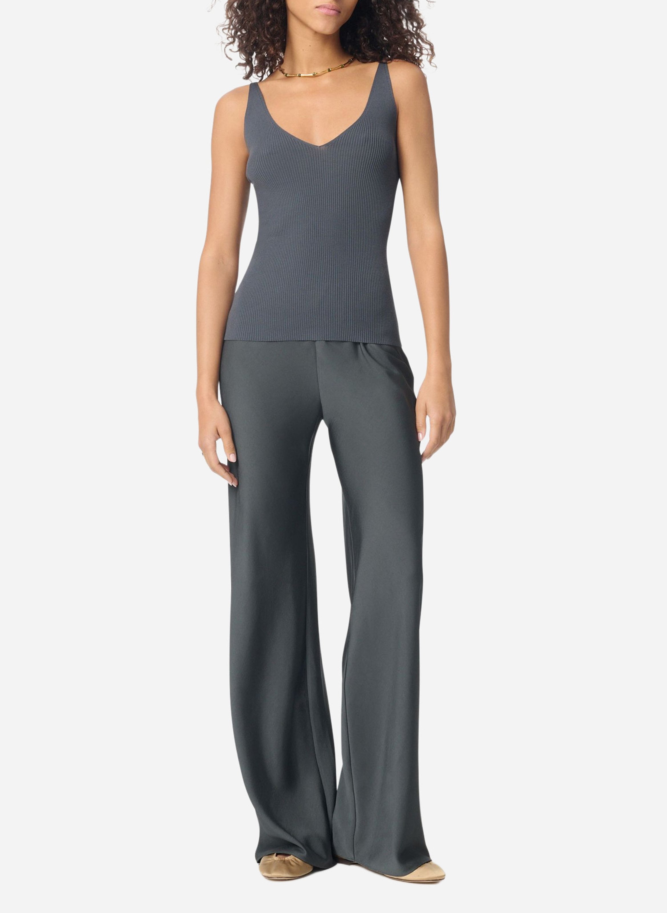 Top col V VANESSA BRUNO Gris