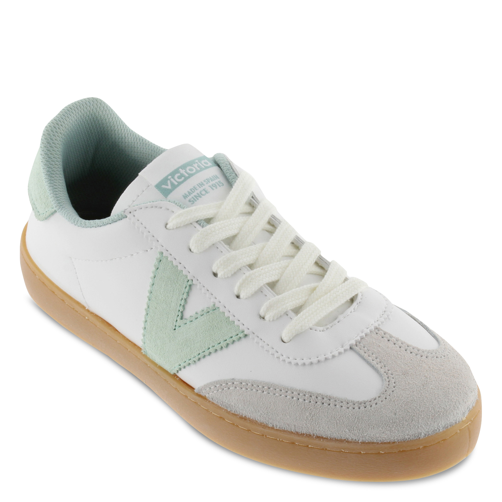 Baskets basses en cuir VICTORIA Vert