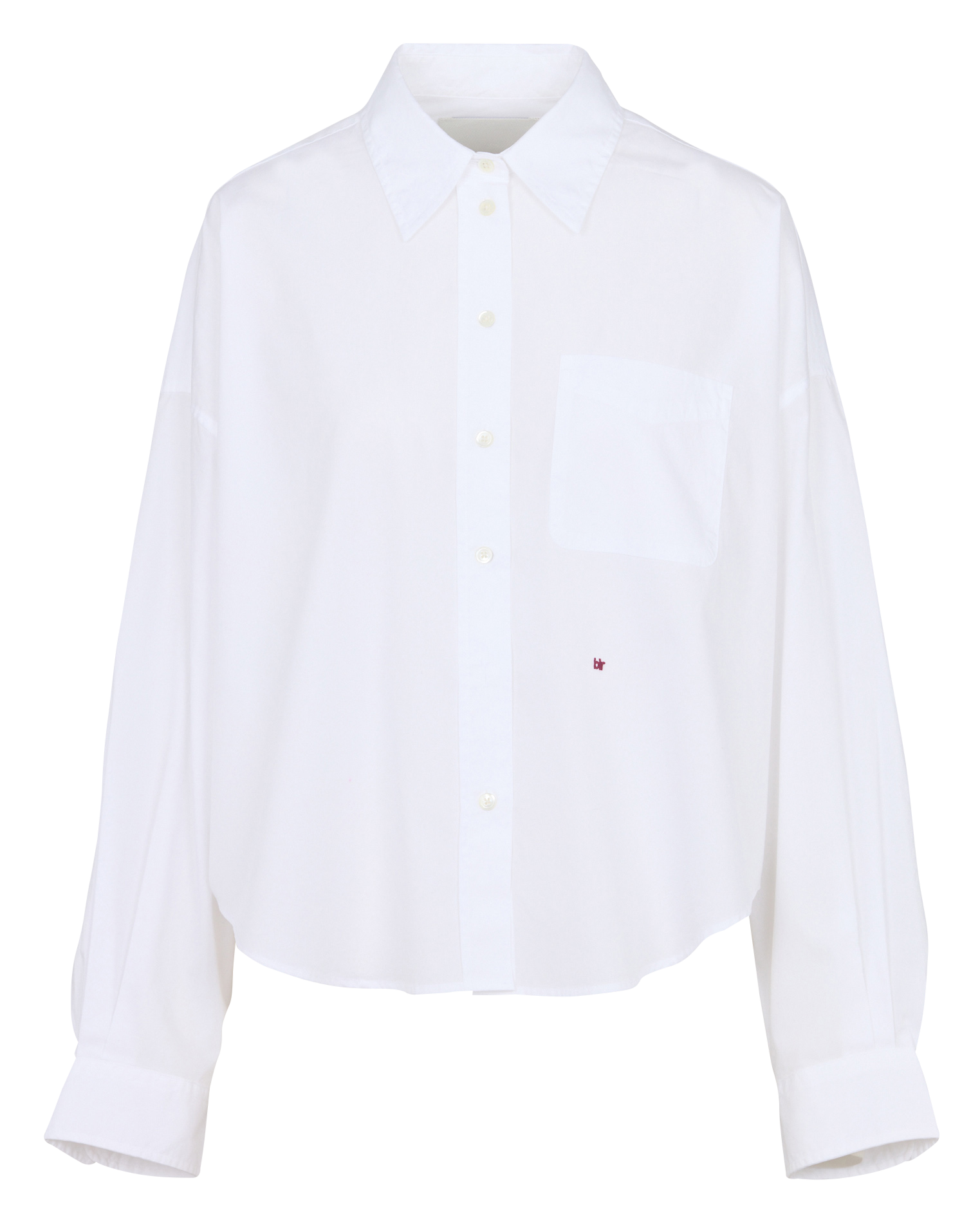 Loose-fit cotton shirt with classic collar BELLEROSE White