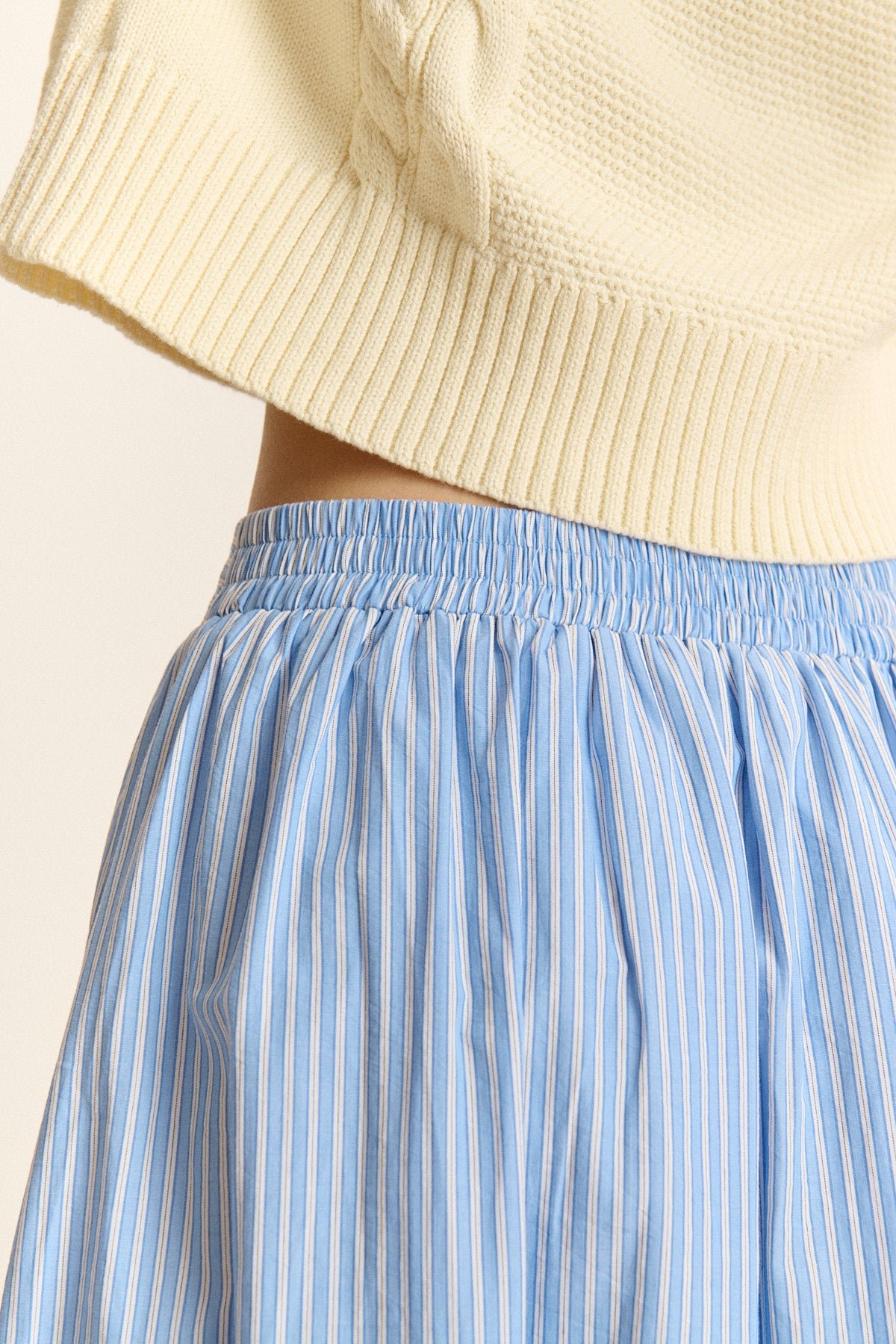 Striped midi skirt GARANCE PARIS Blue