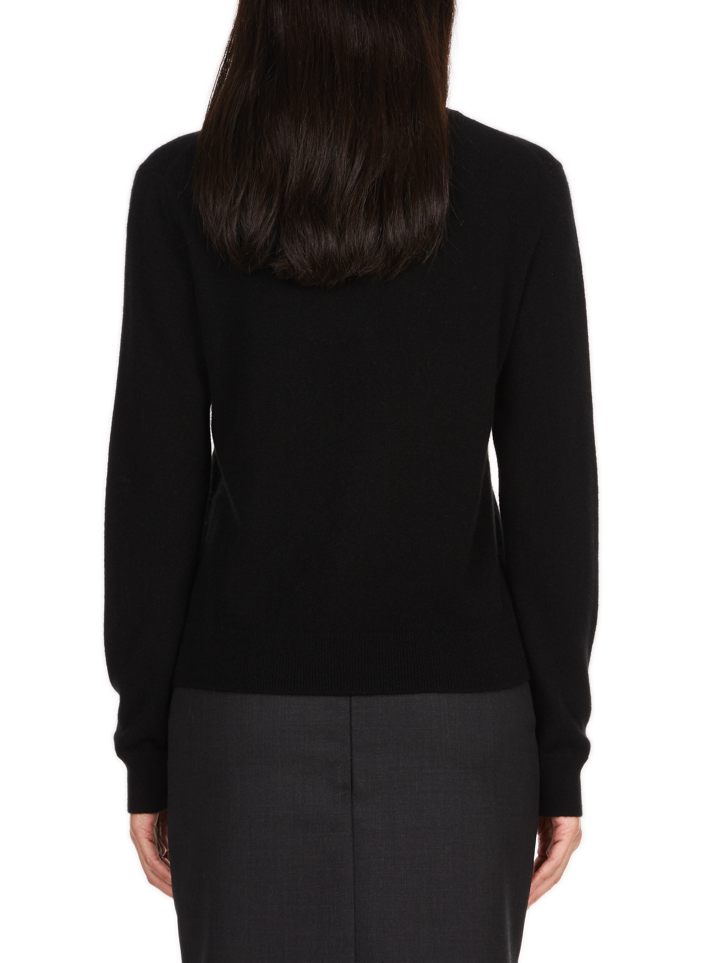 Straight cashmere sweater SAISON 1865 Black