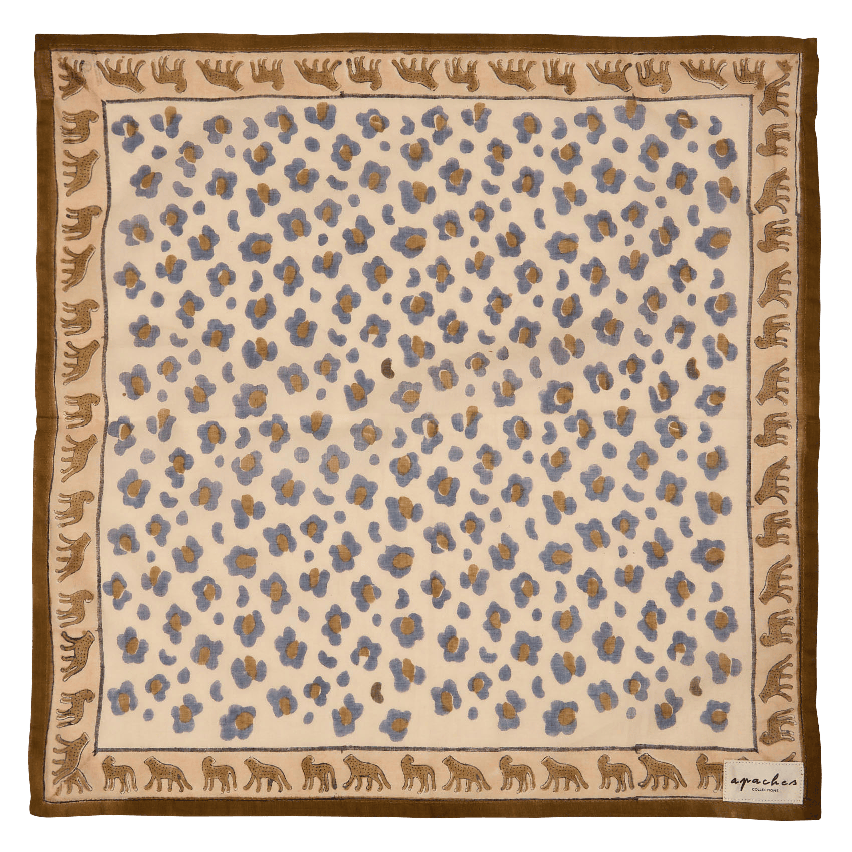 Leo-Print Baumwolltuch APACHES COLLECTIONS Beige