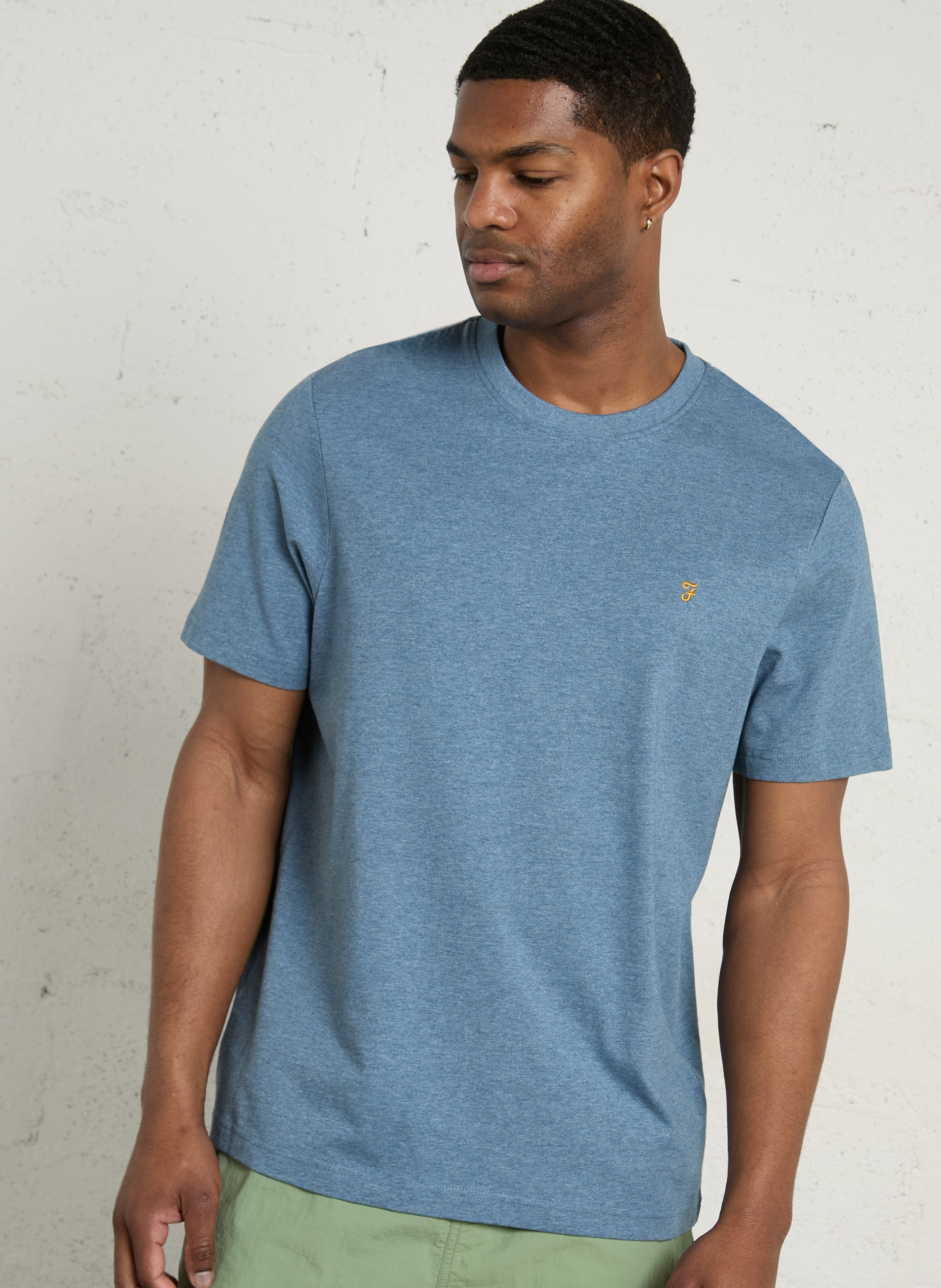 Tee-shirt col rond en coton bio FARAH