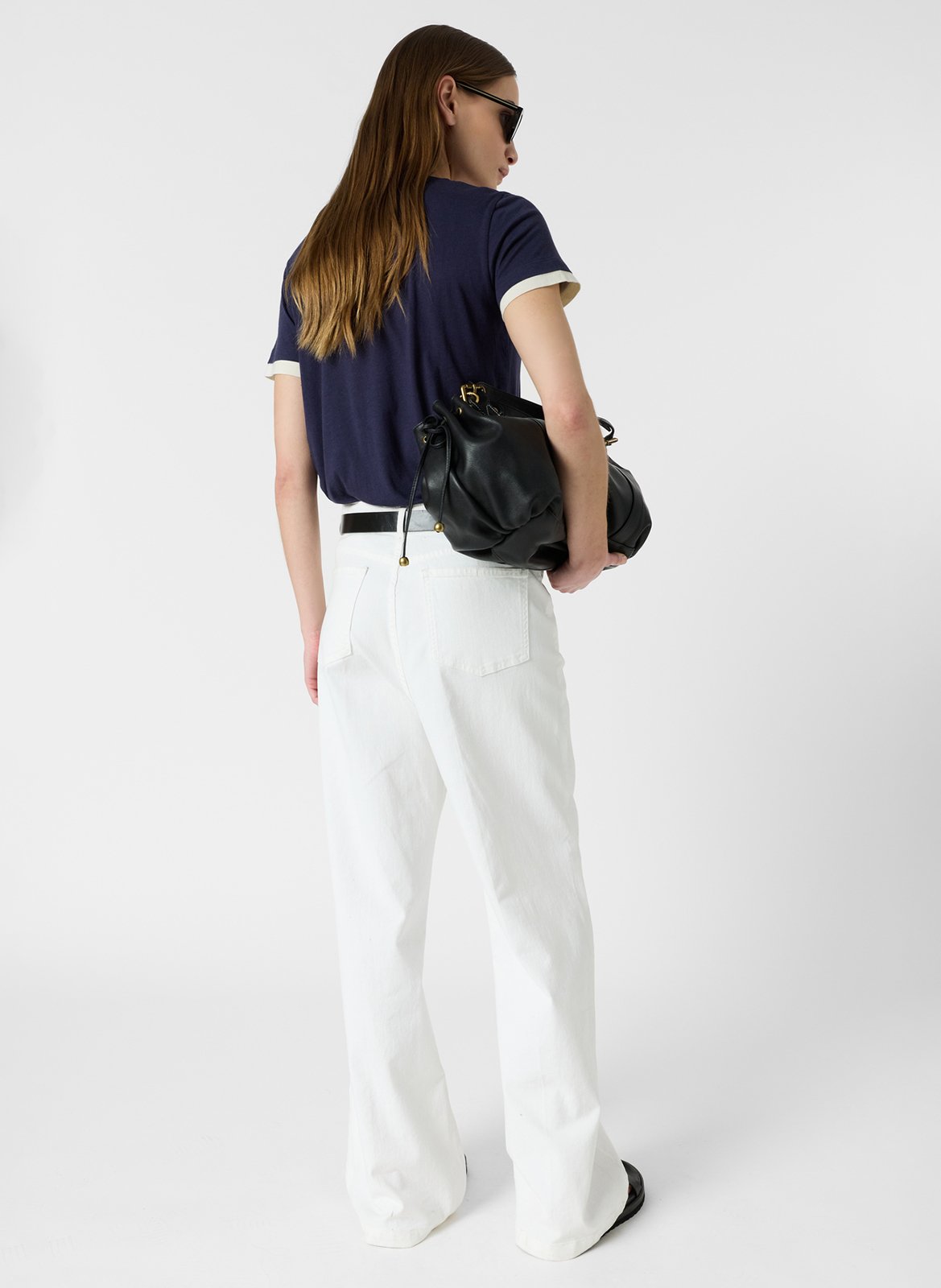 Tee-shirt droit col rond en coton mélangé GERARD DAREL Blau