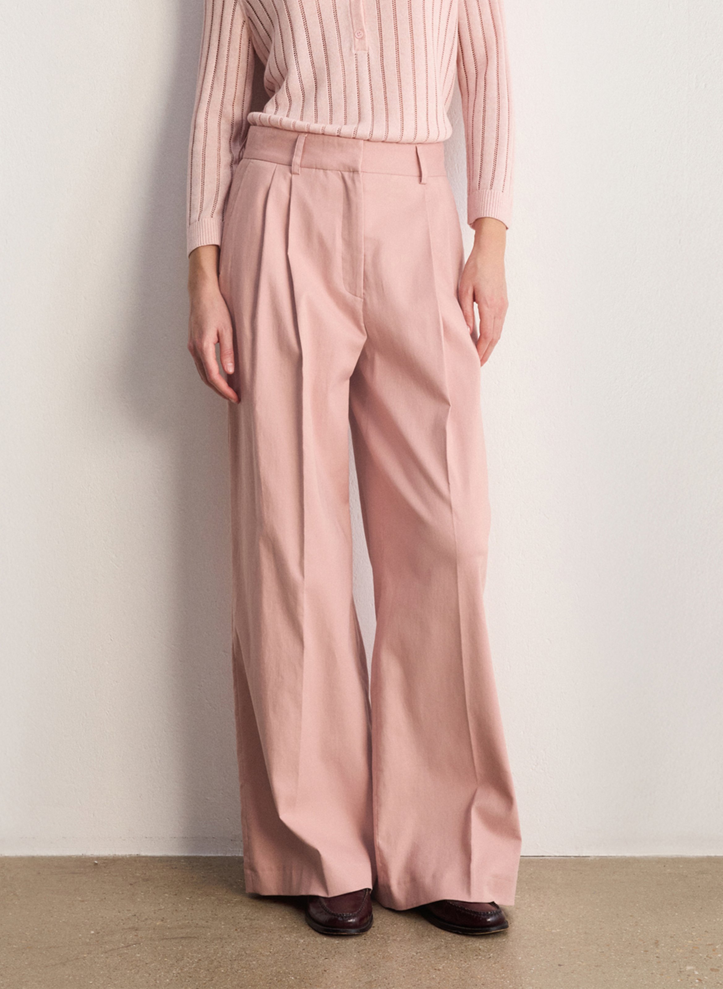 Bobhoedje - katoenblend PABLO Roze