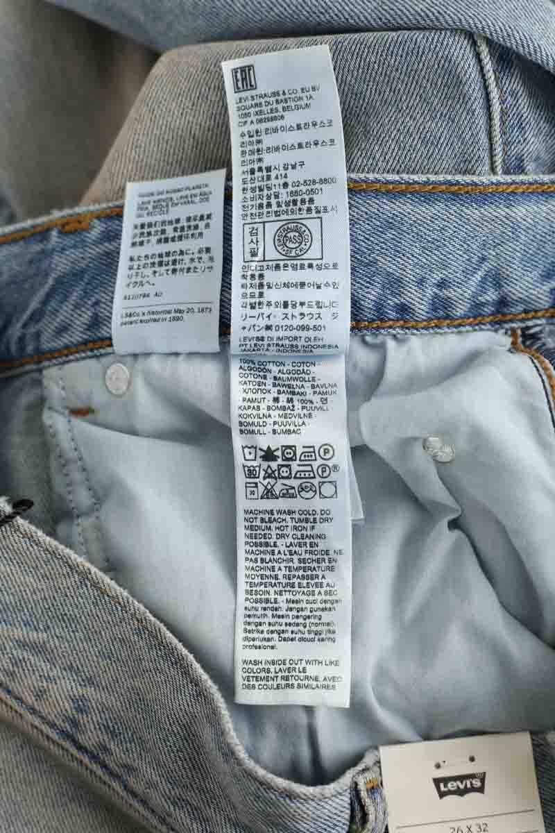 Straight cotton-blend pants LEVI'S - Seconde main Blue