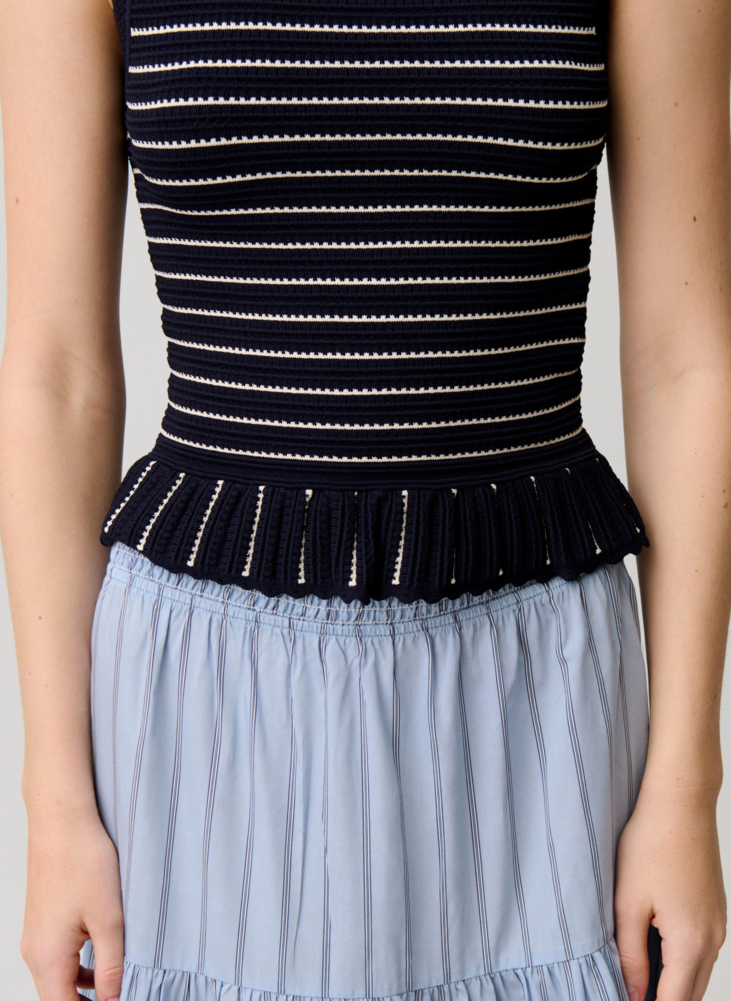 Top en maille ajusté CLAUDIE PIERLOT Multicolore