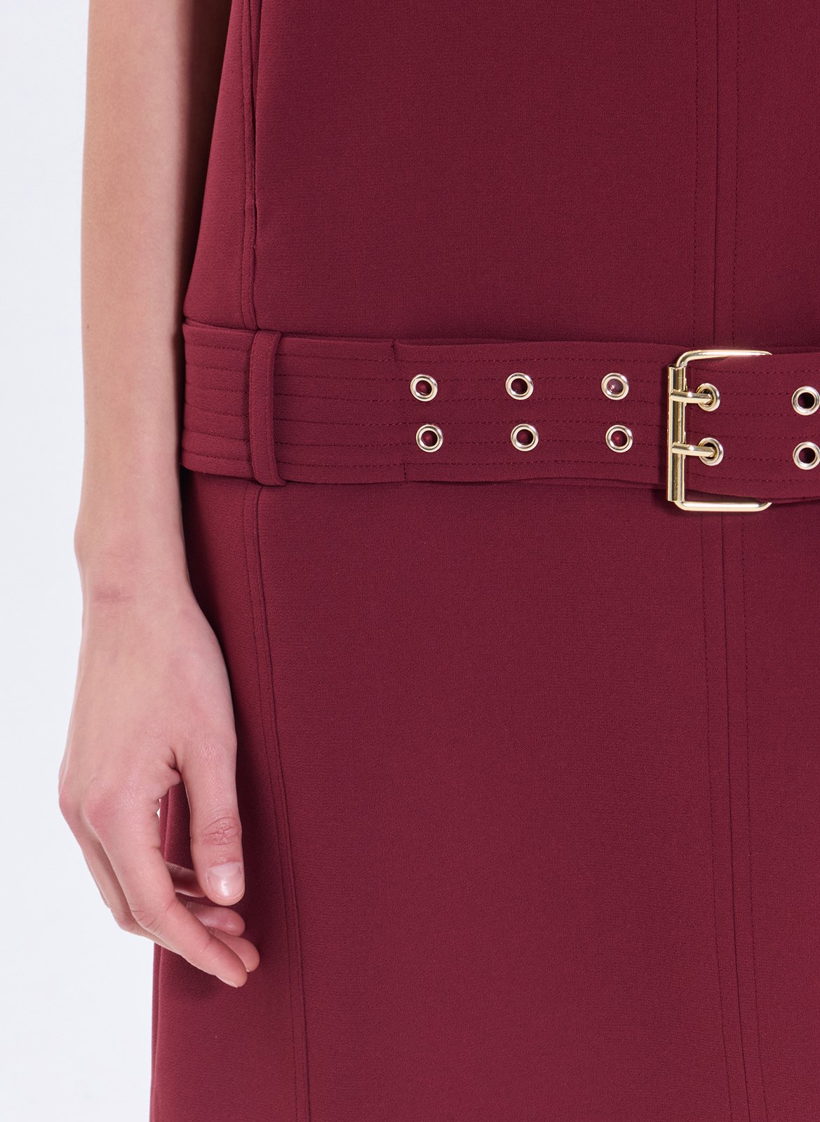 Robe courte col rond  ZAPA Rouge