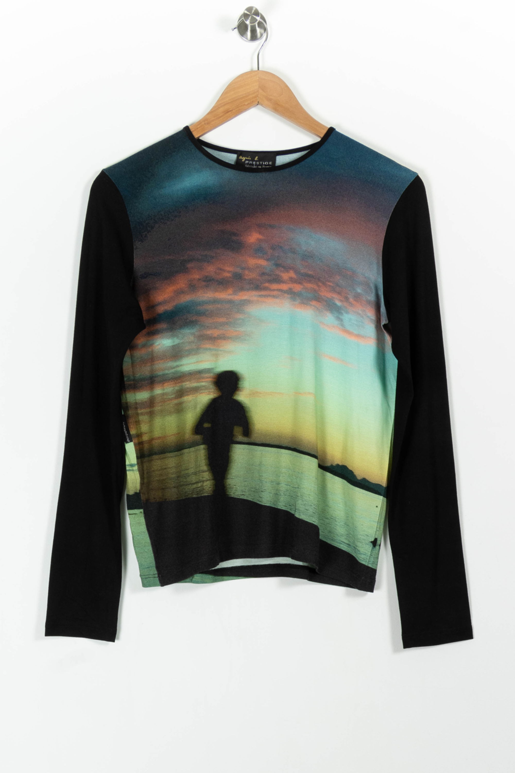 Tommy Badge T-shirt AGNES B. - Seconde Main Multicolored