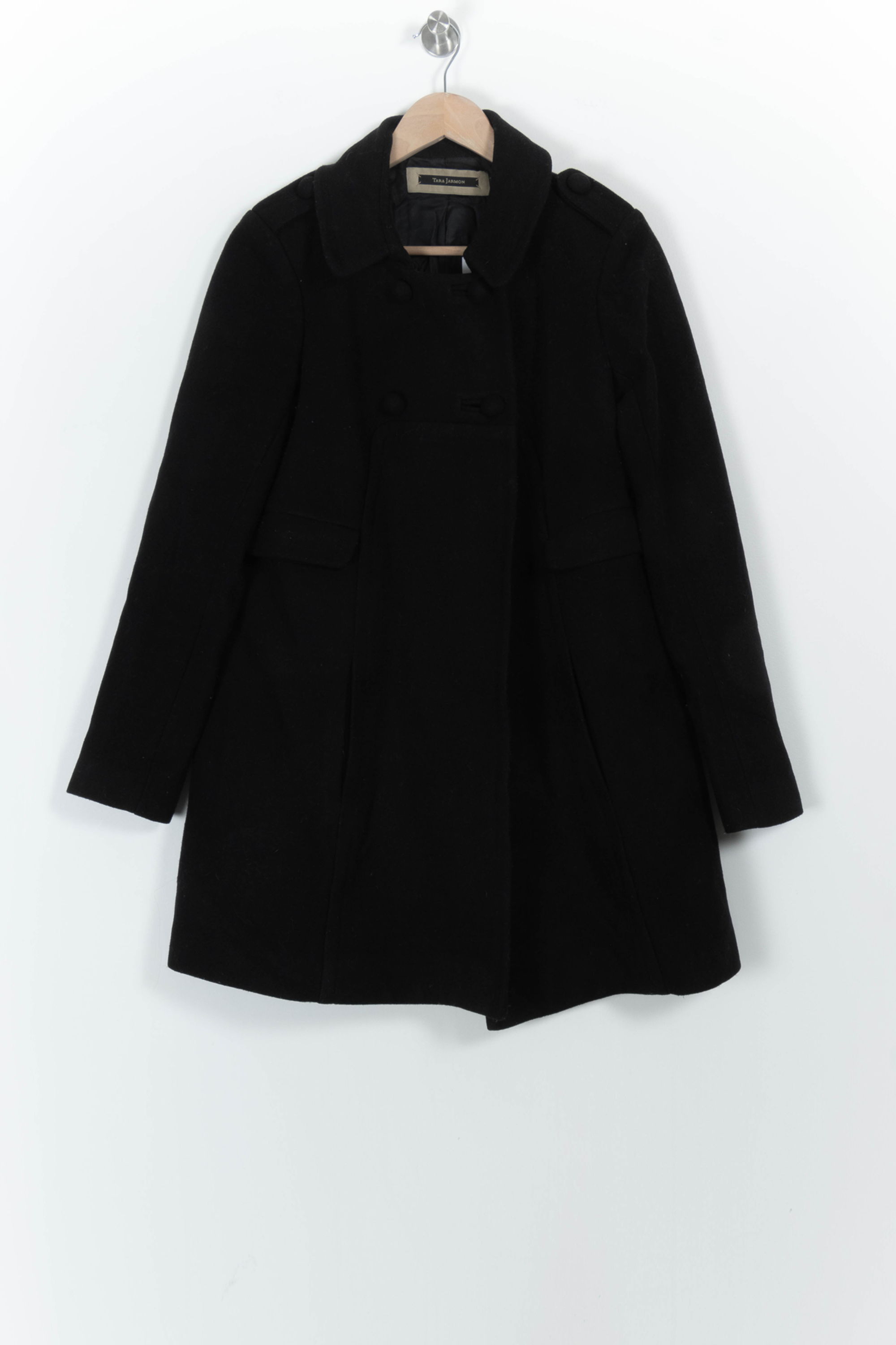 Long coat TARA JARMON - Seconde Main Black