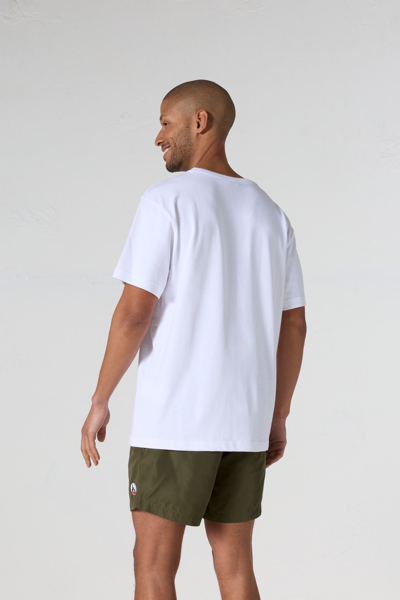 T-shirt col rond mixte imprimé samet JOTT Blanc