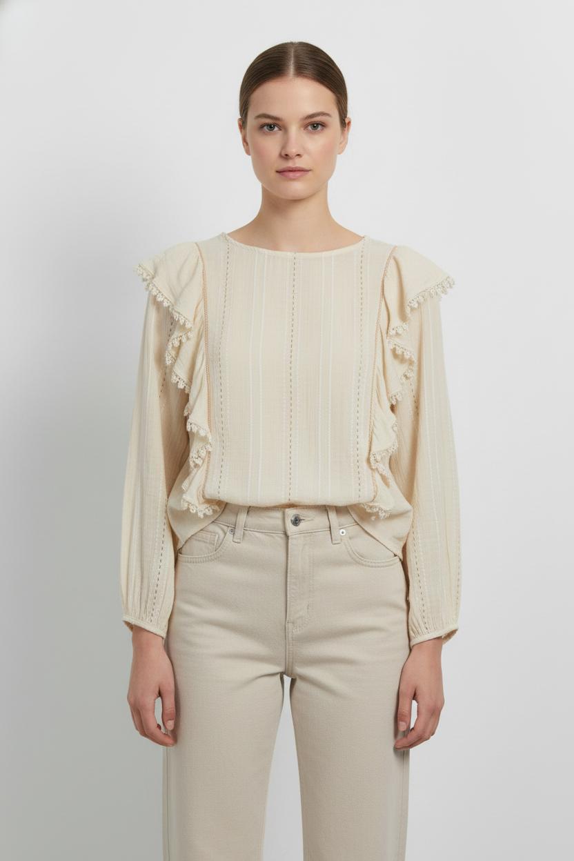 Blouse LOUISE MISHA - Seconde Main Beige