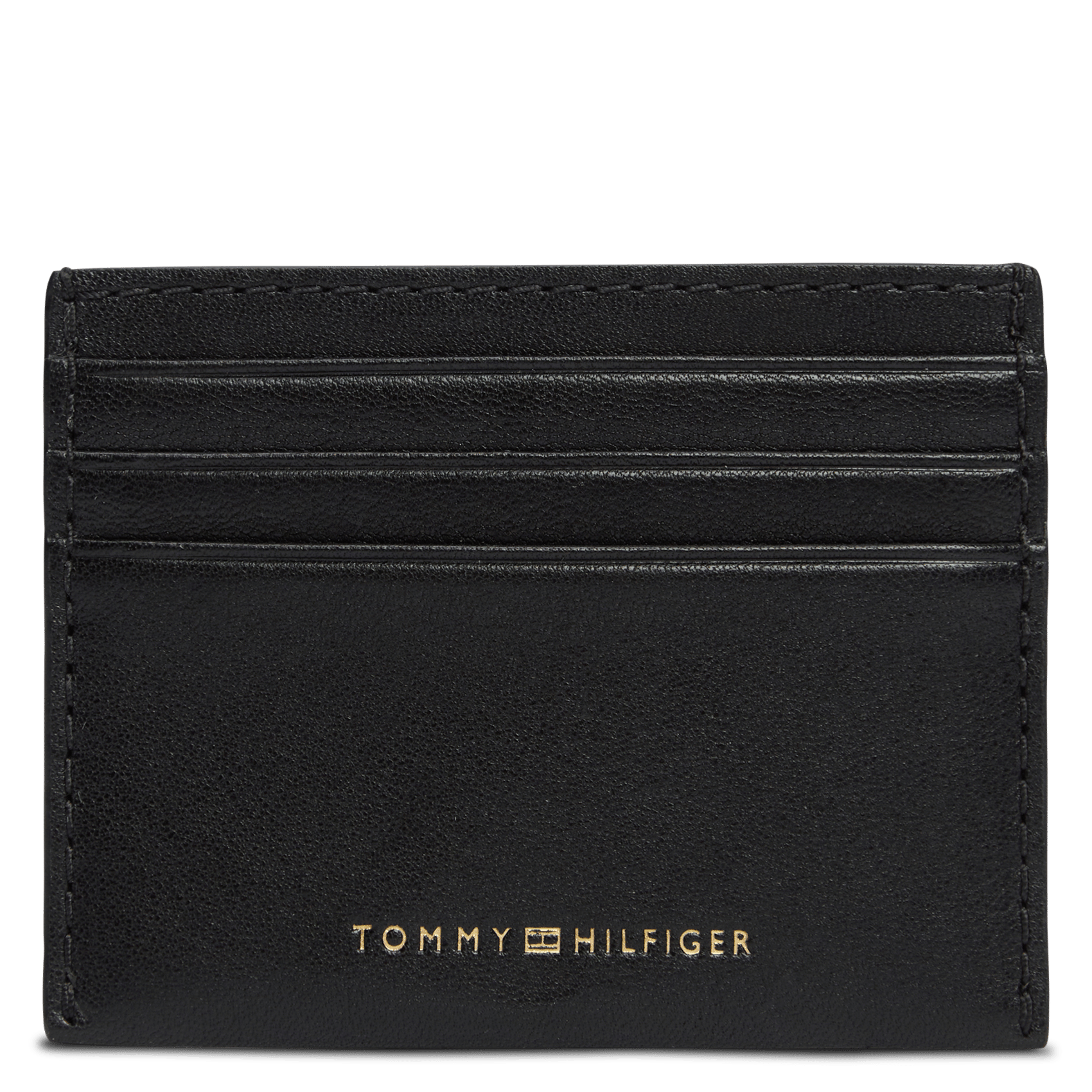Porte-cartes en cuir TOMMY HILFIGER Noir