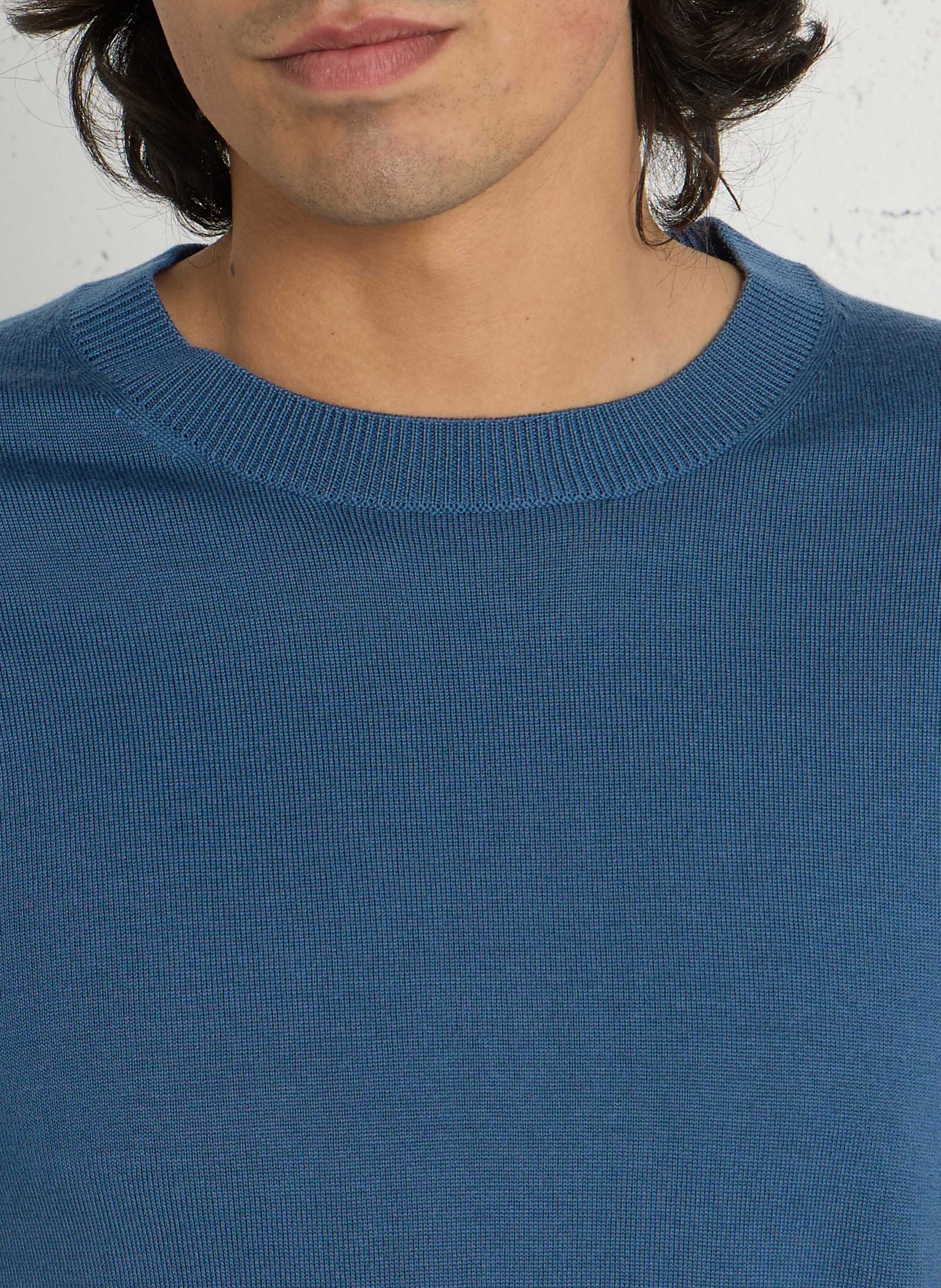 Pull oversize en laine AU PRINTEMPS PARIS Bleu