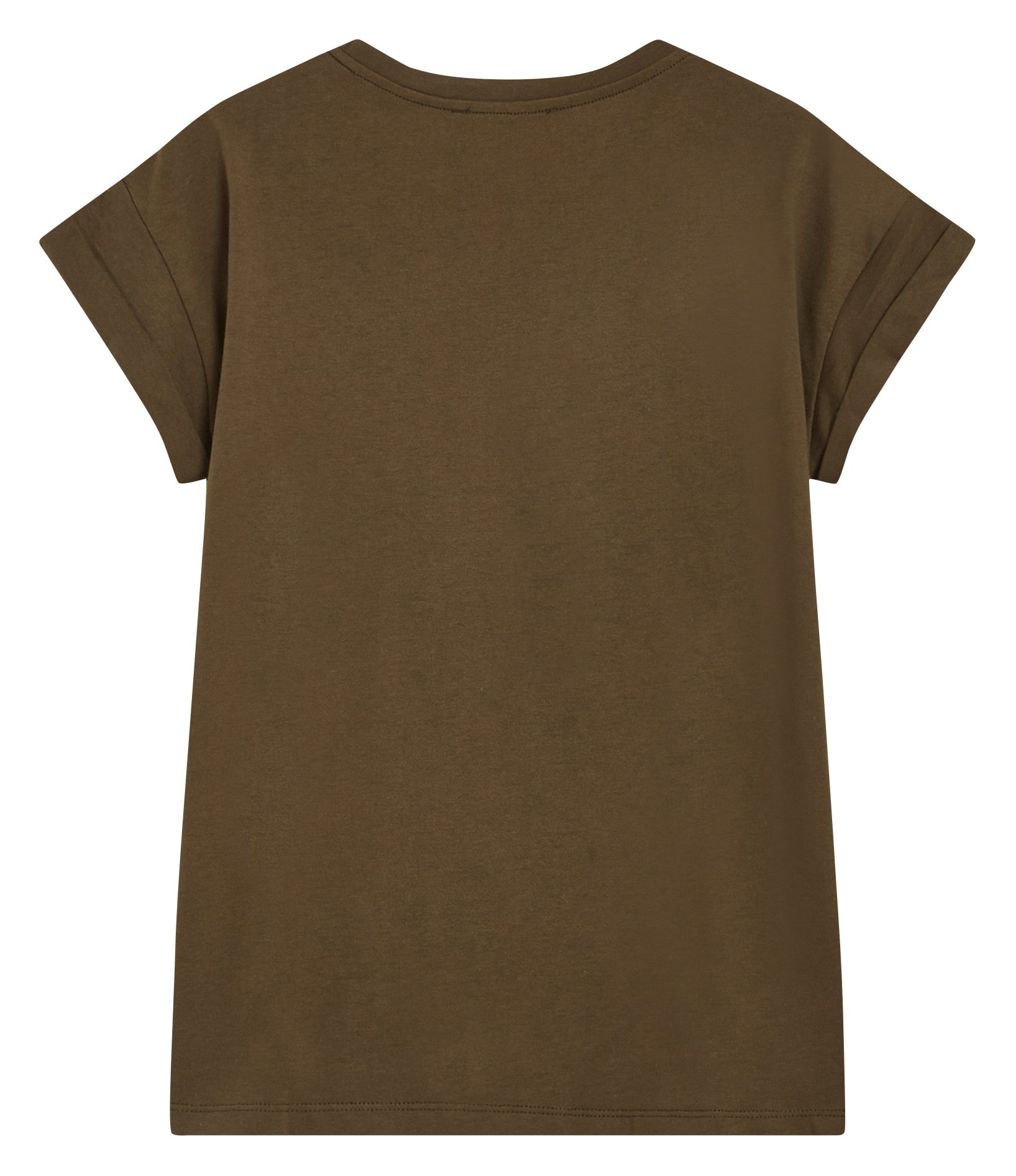 Teeèshirt droit col rond en ccoton sérigraphié | Vert GRACE ET MILA Femme