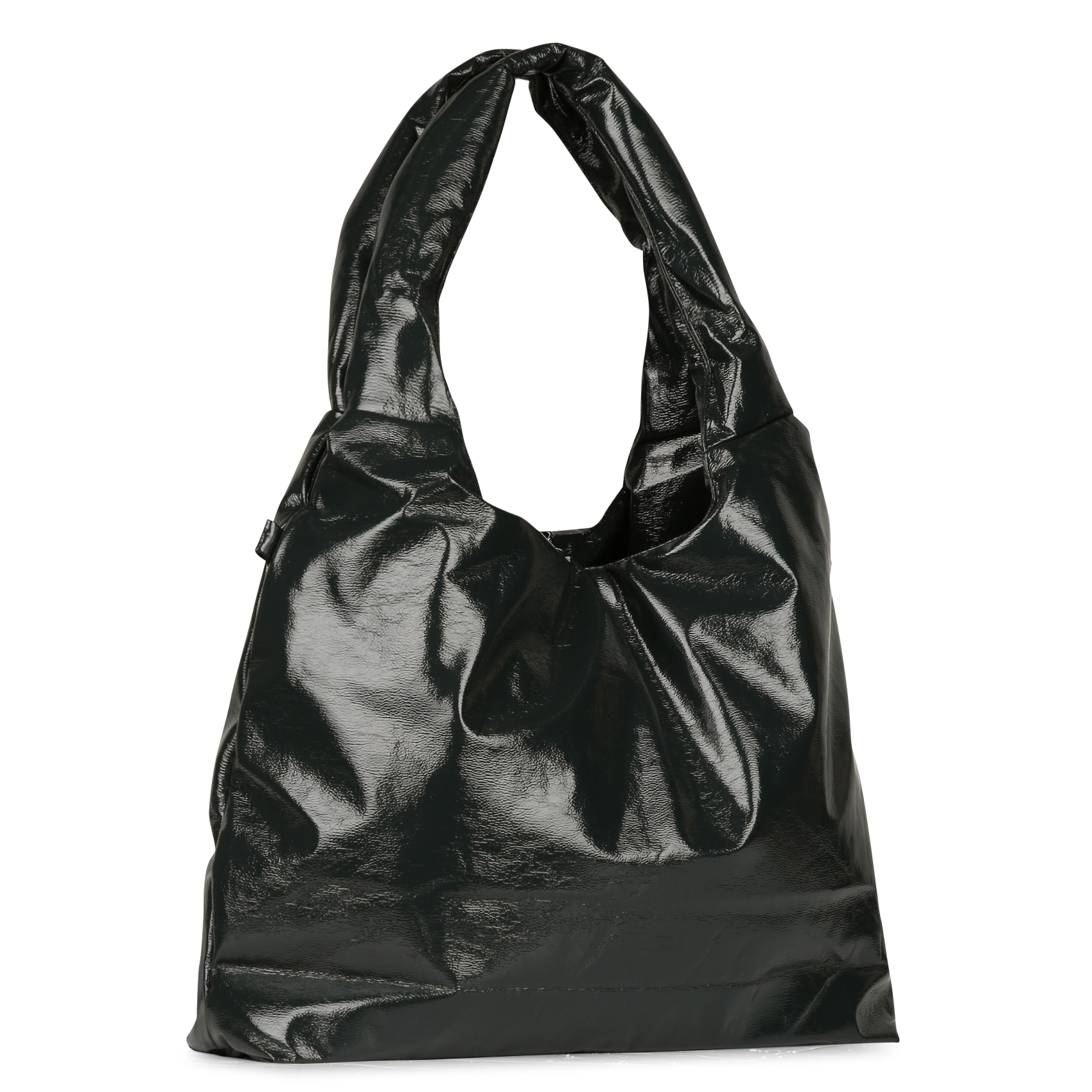 Patent leather shoulder bag BELLEROSE Green