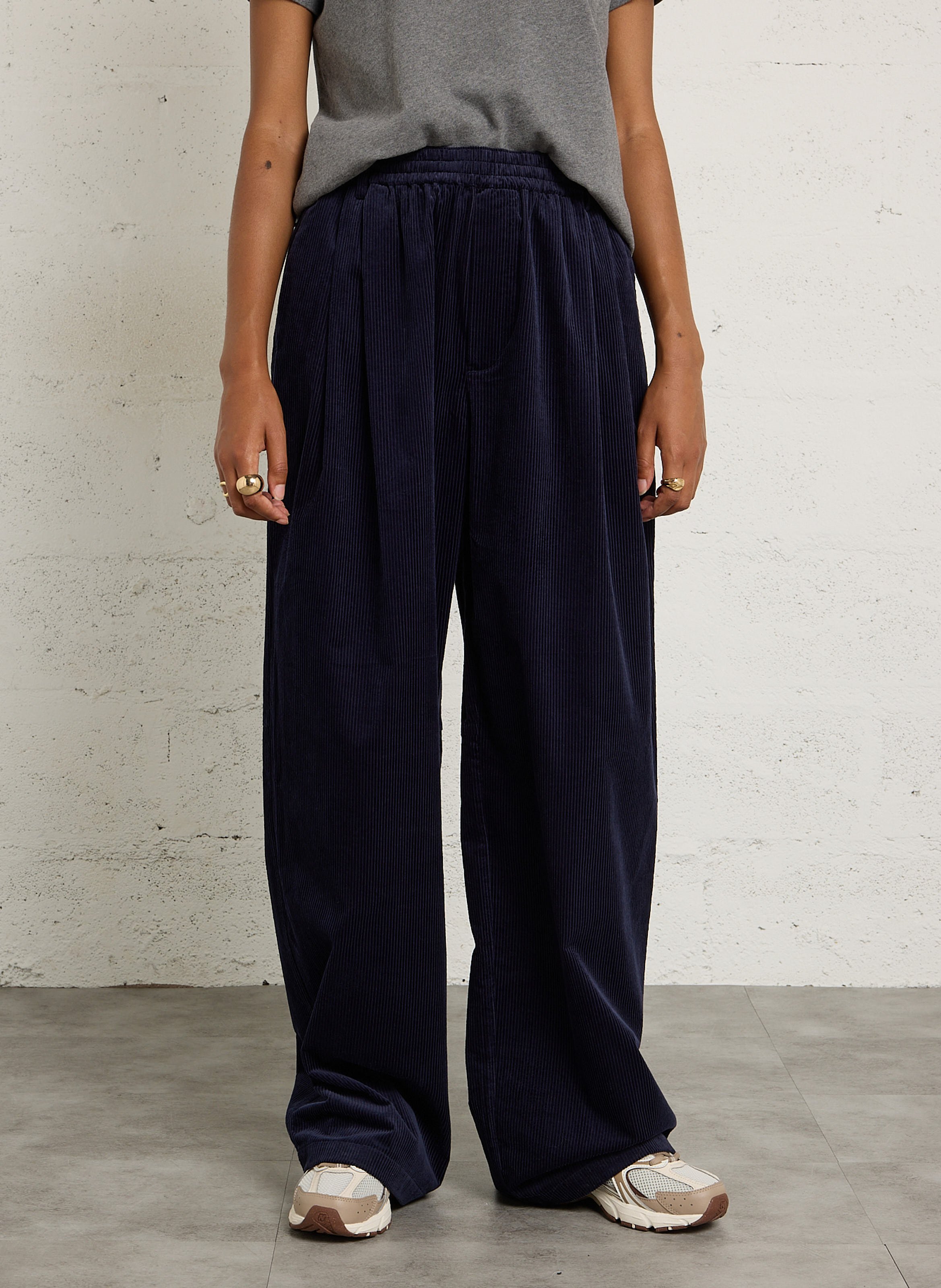 Jean large en coton BELLEROSE Bleu