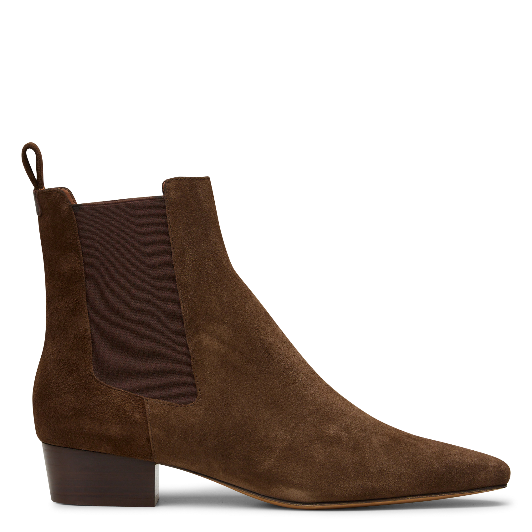 Bottines en cuir velours ANTHOLOGY PARIS Bruin