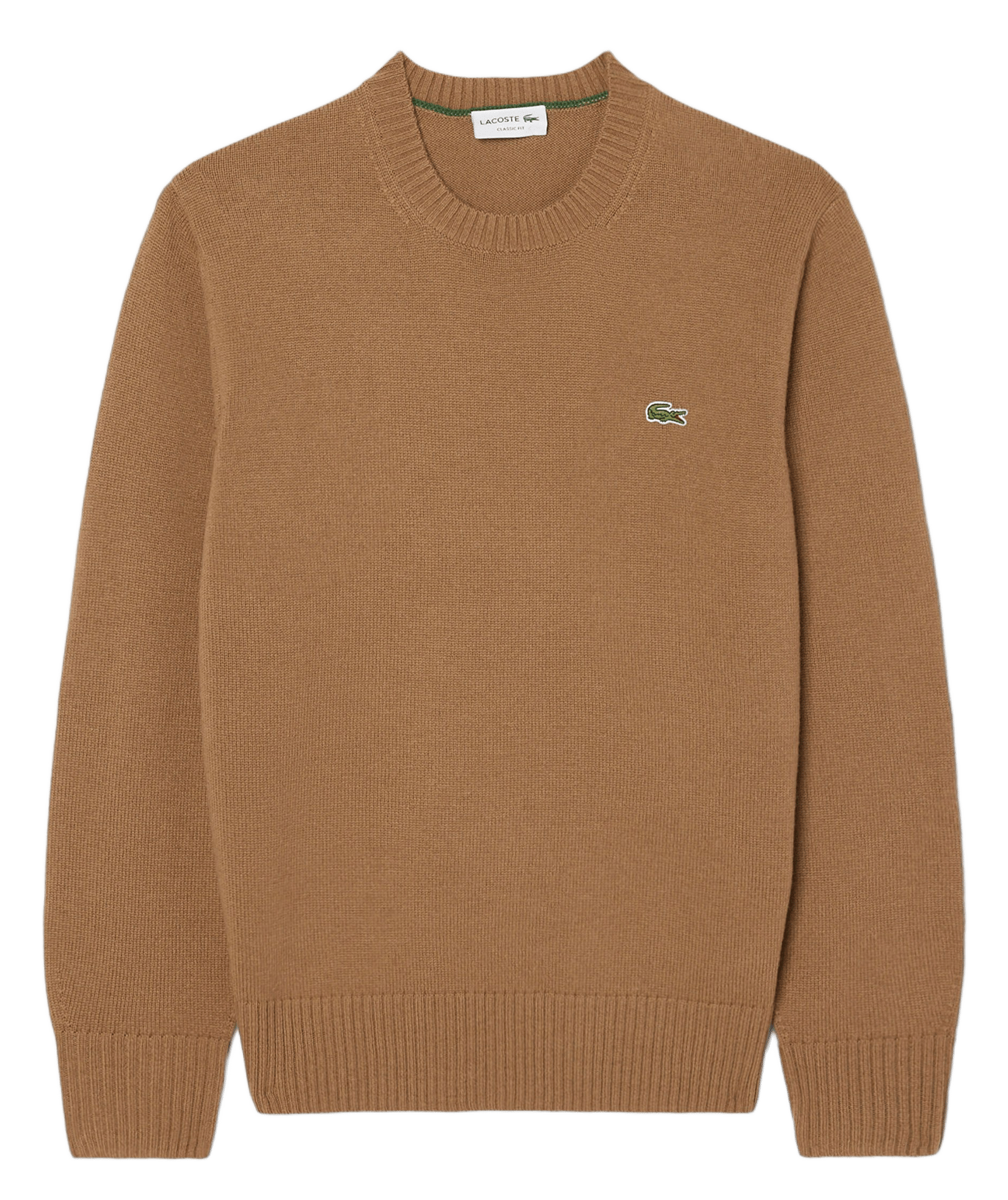 Fine wool sweater LACOSTE Brown