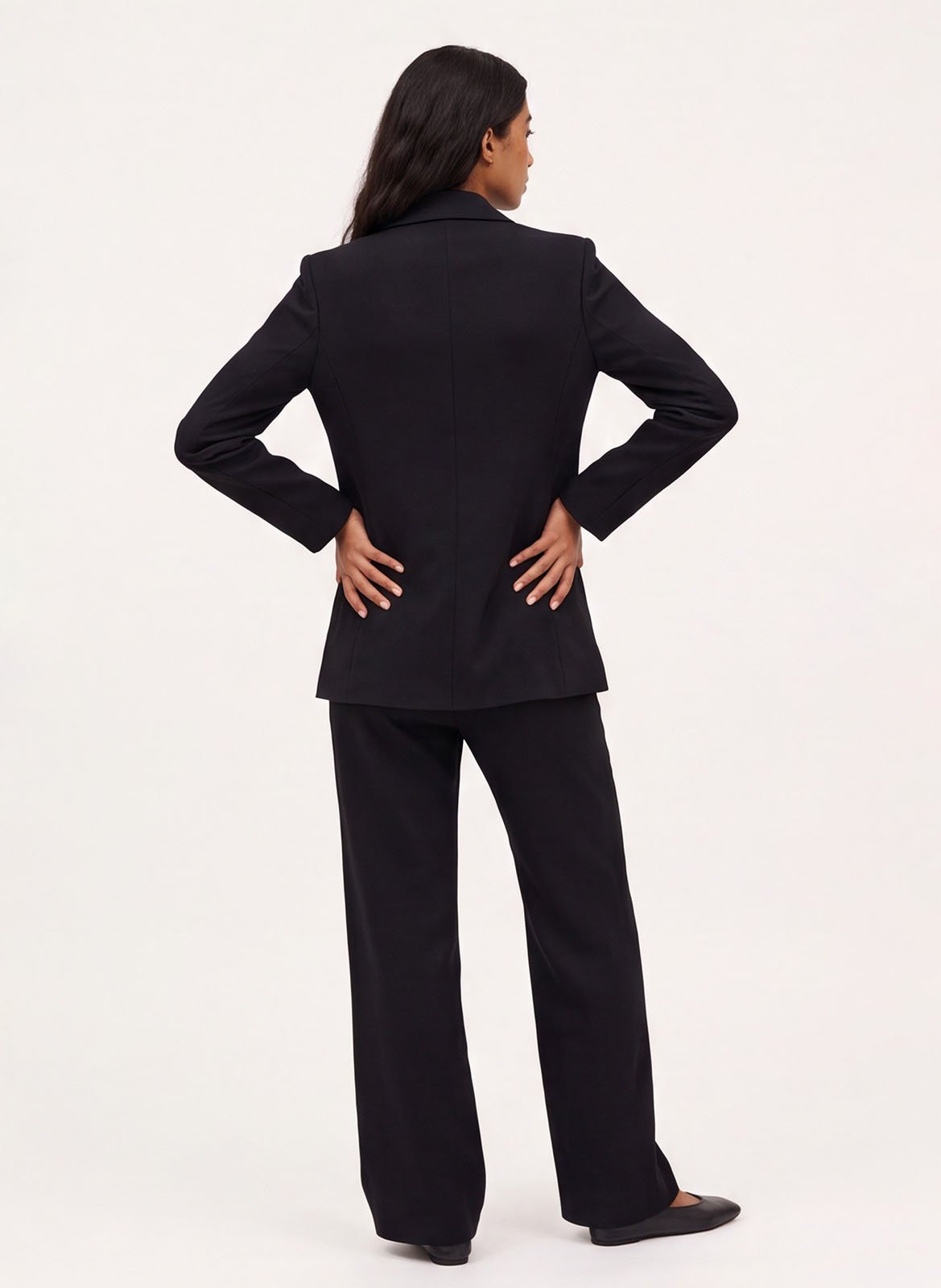 Fitted jacket with tailored collar KOOKAI Black