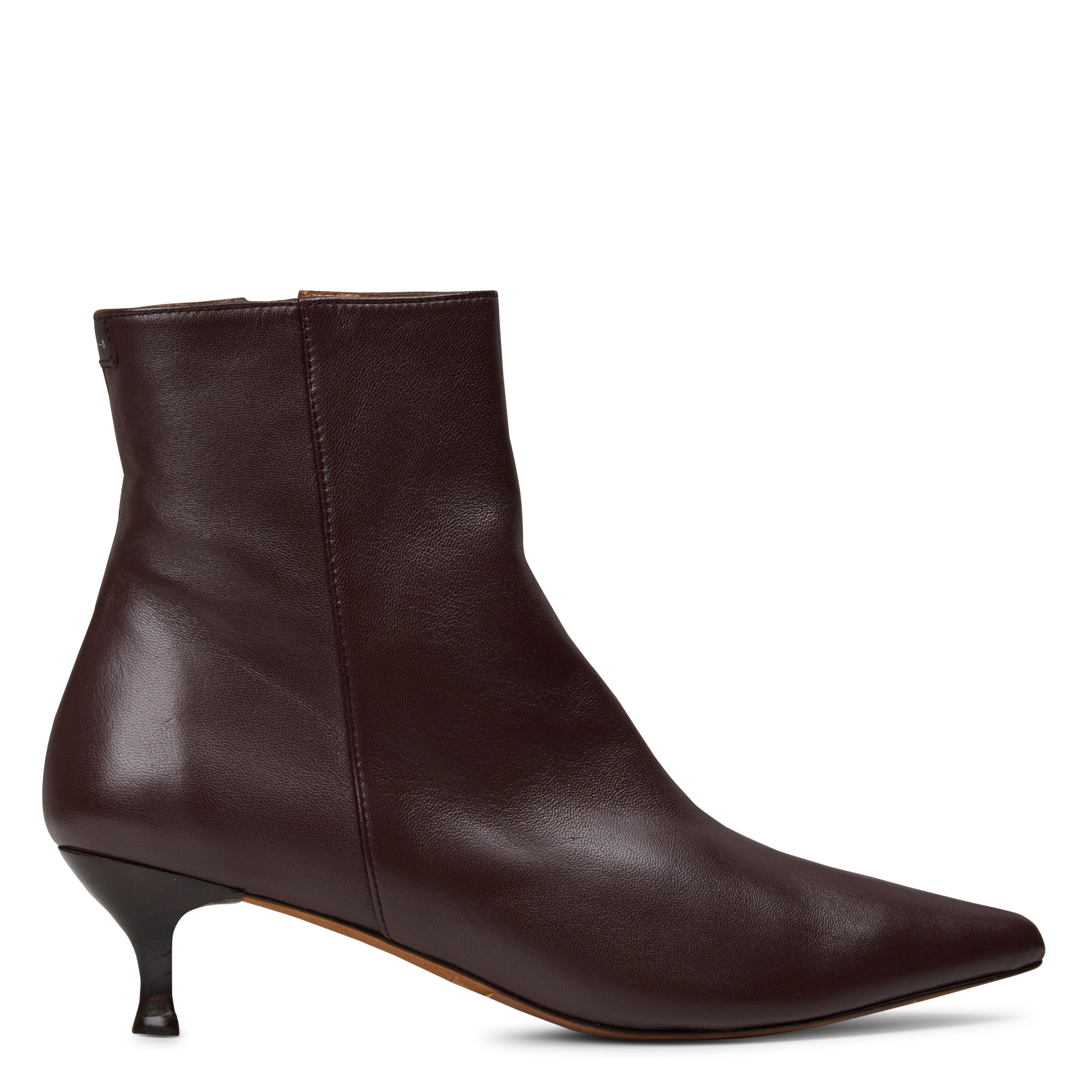 Bottines bout pointu en cuir  ANTHOLOGY PARIS Marron