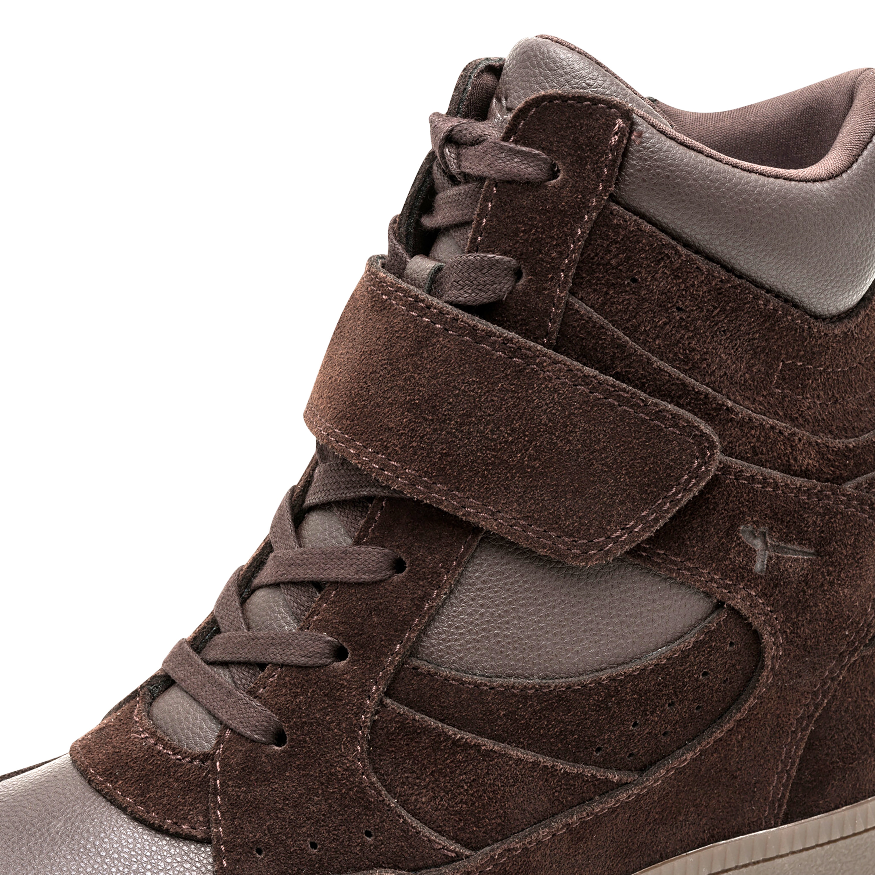 High-top leather sneakers TAMARIS Brown