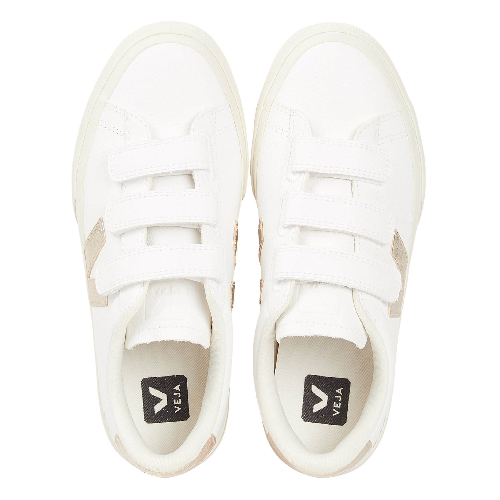 Leather low-top sneakers White