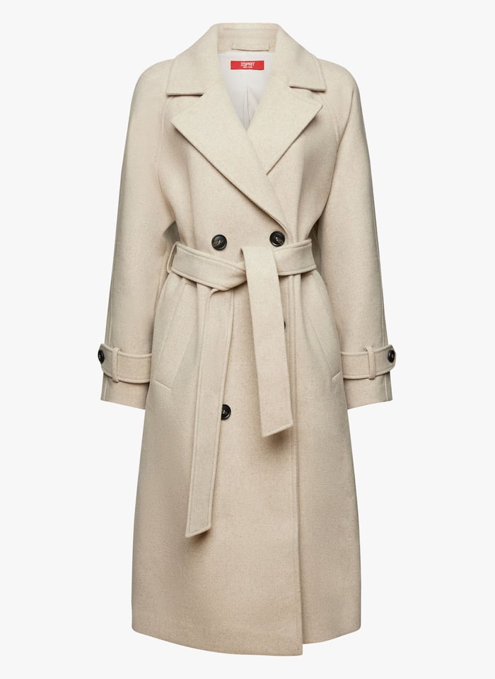 Full length belted coat sales