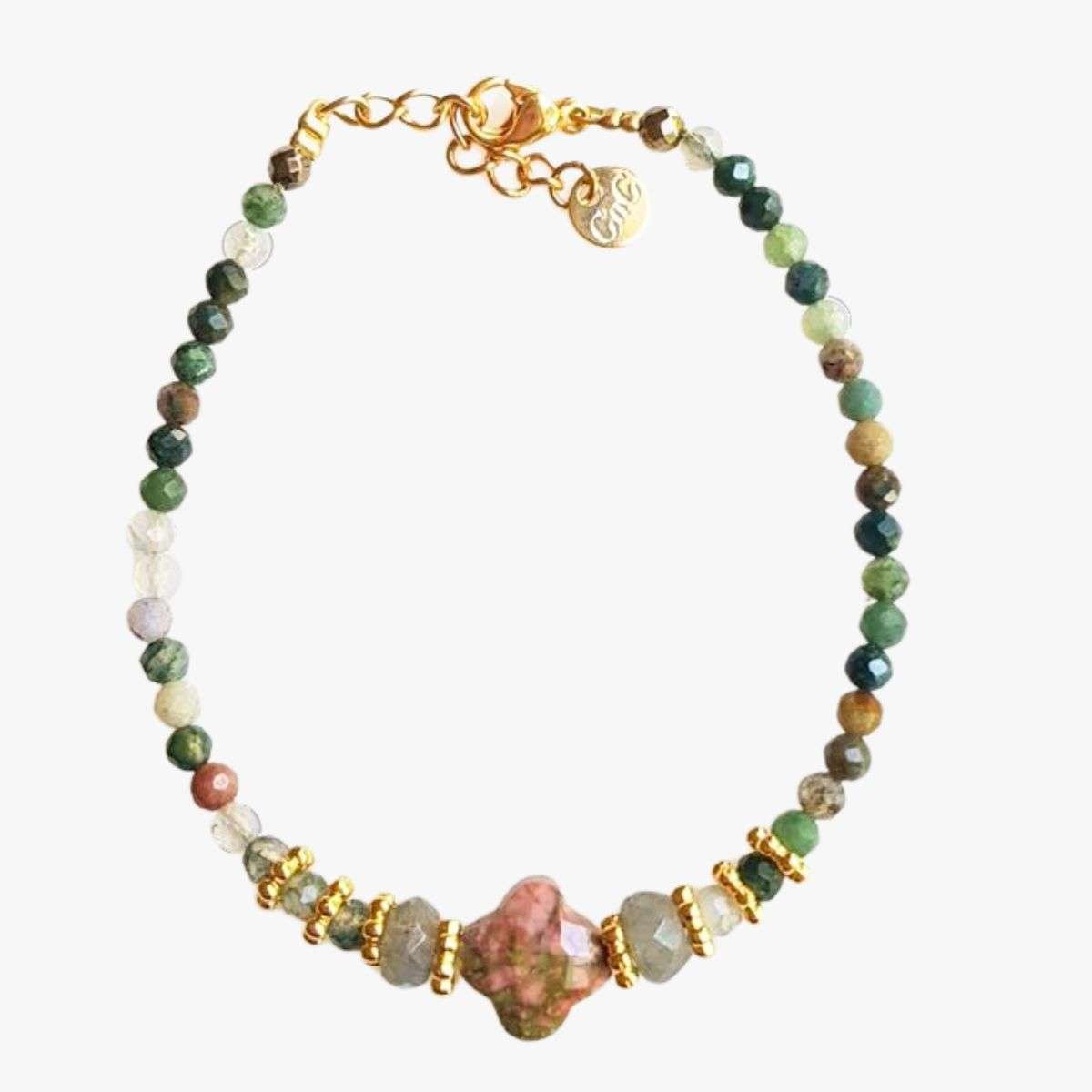 Unakite bracelet GINANDGER Multicolored