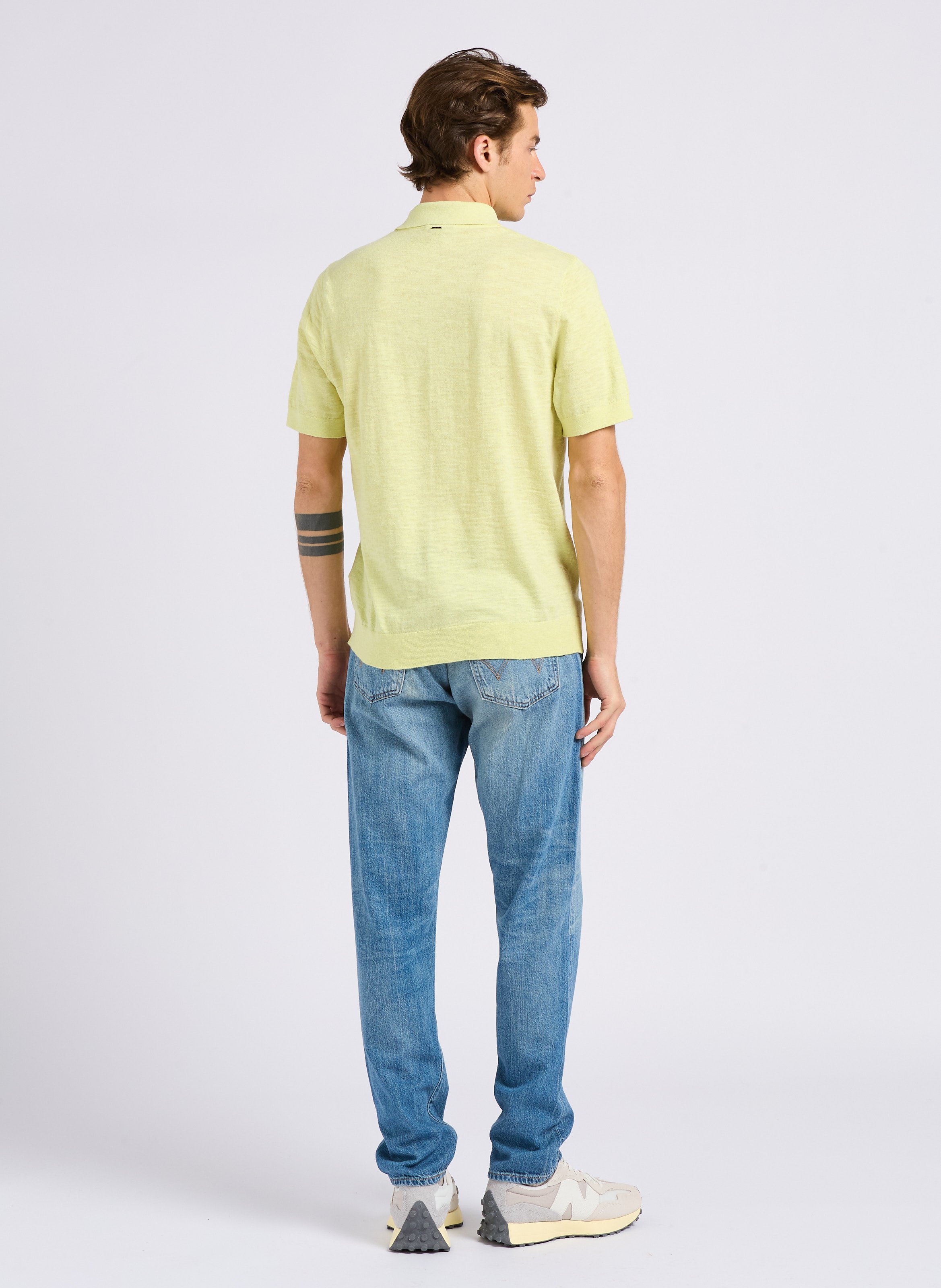 Straight-leg faded cotton jeans EDWIN Blue