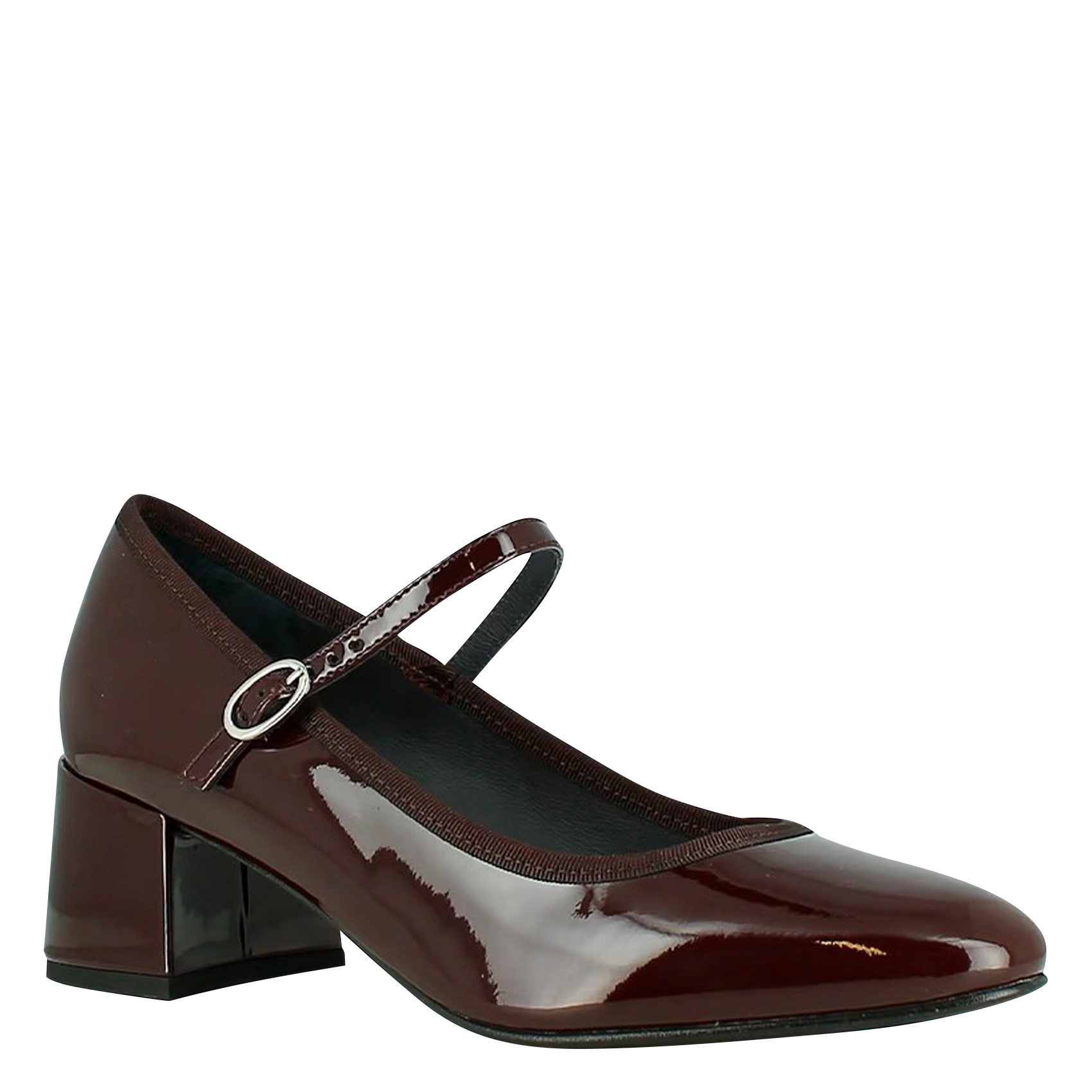 Lakleren Mary-Janes met hak Rood