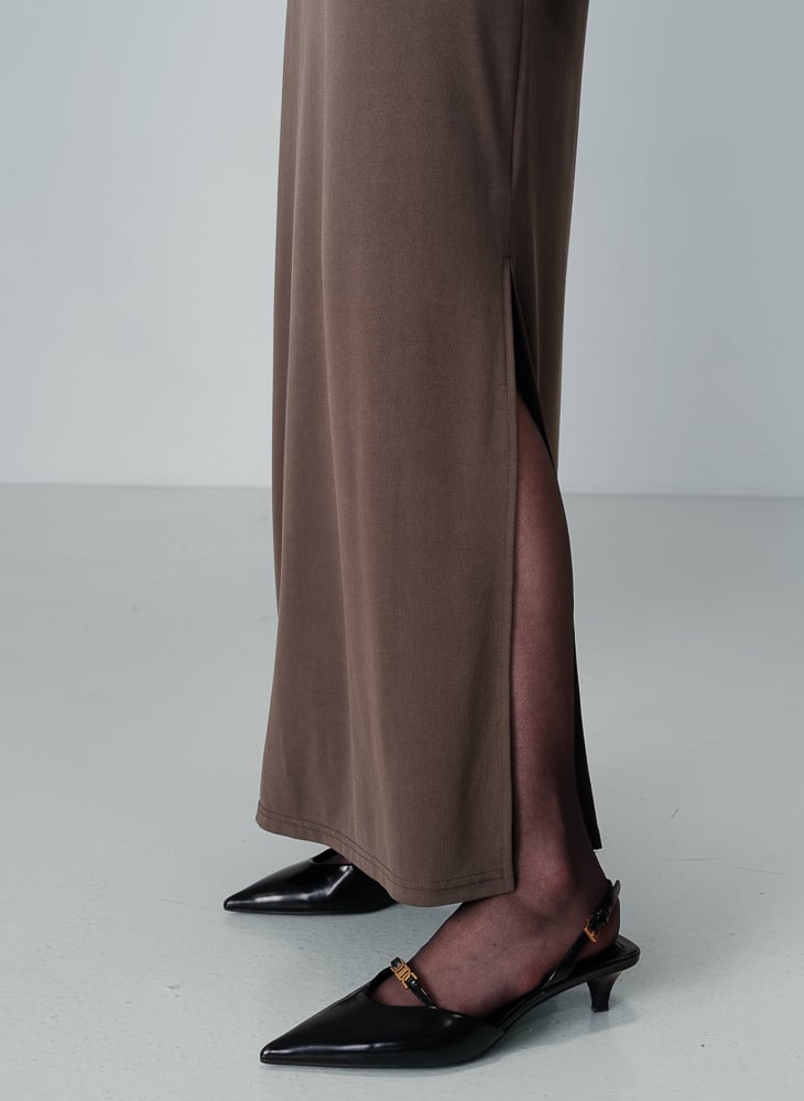 Robe longue manches courtes  GRACE ET MILA Vert