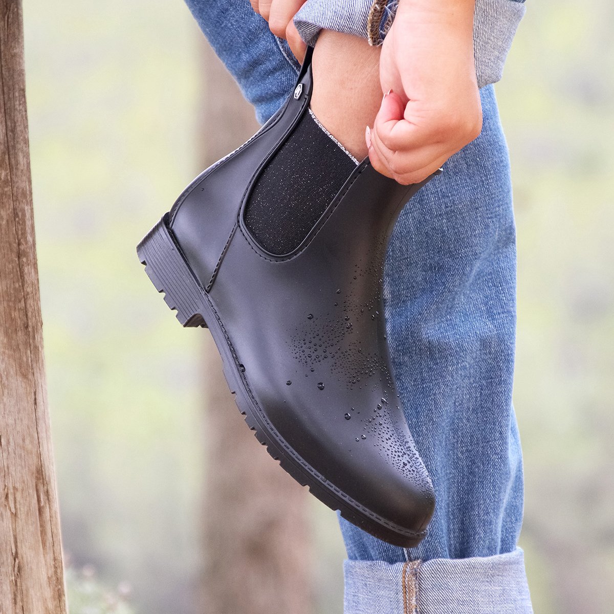 PVC rain boots JULES & JENN Black