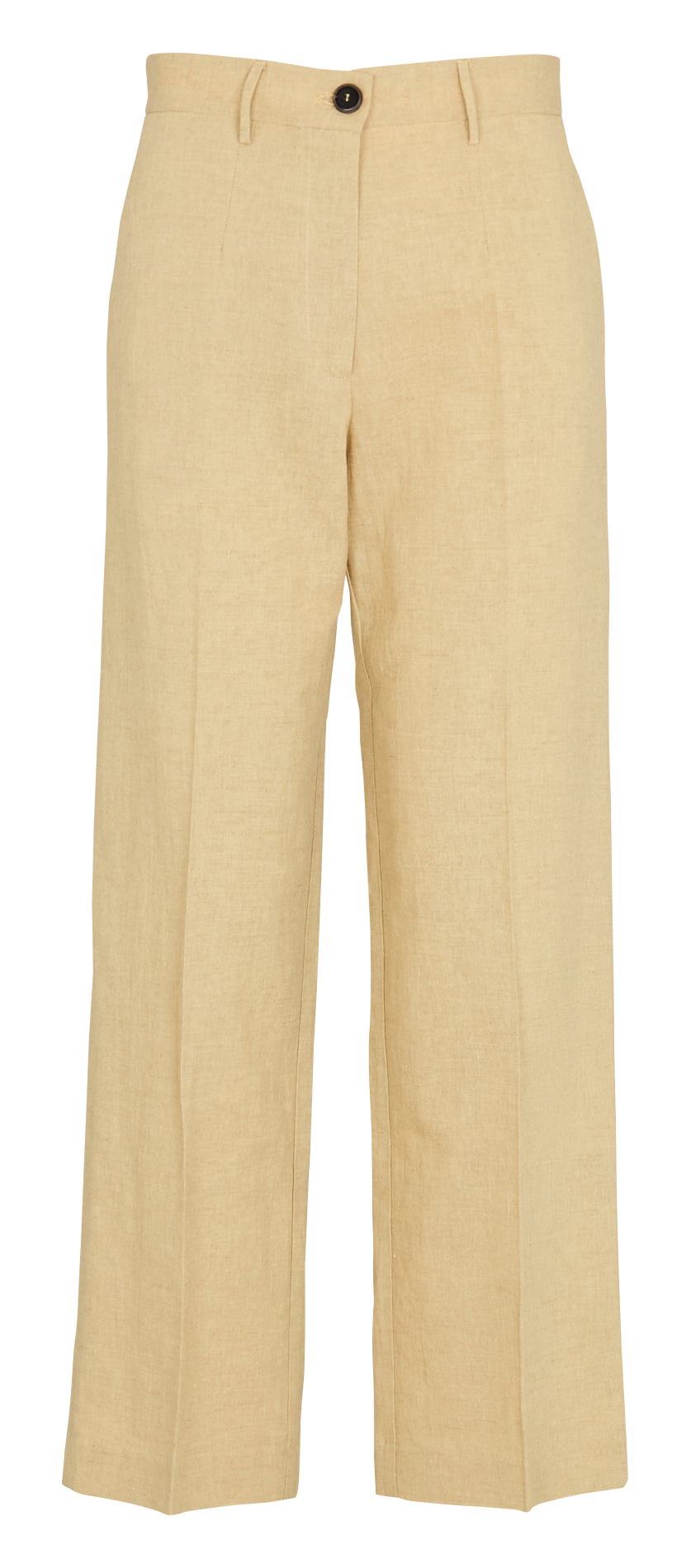 Slim-fit broek van linnen en katoen POMANDERE Beige