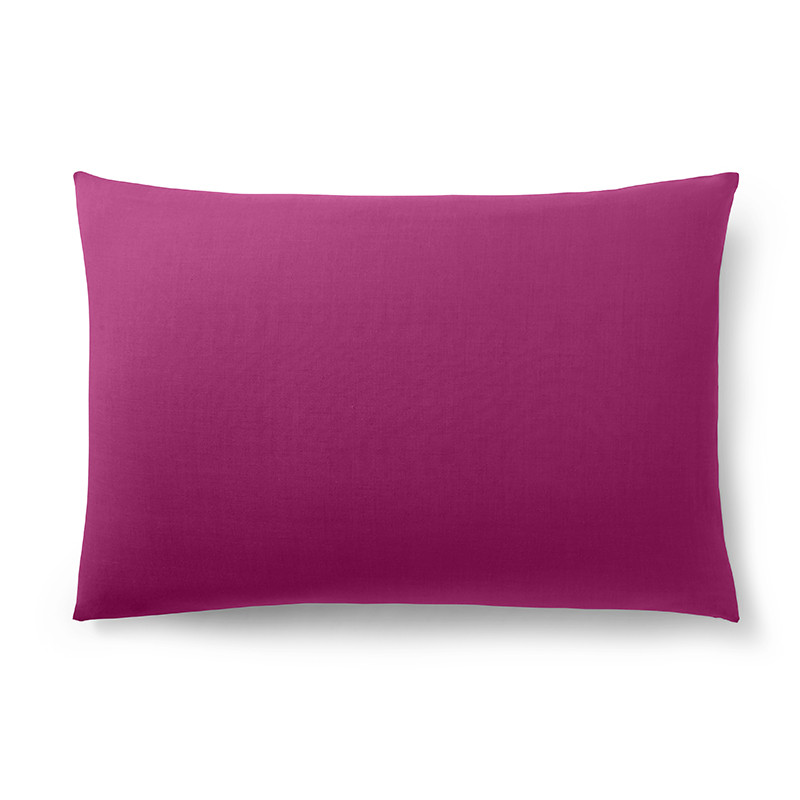 Cotton percale pillow case COTON PUR Pink