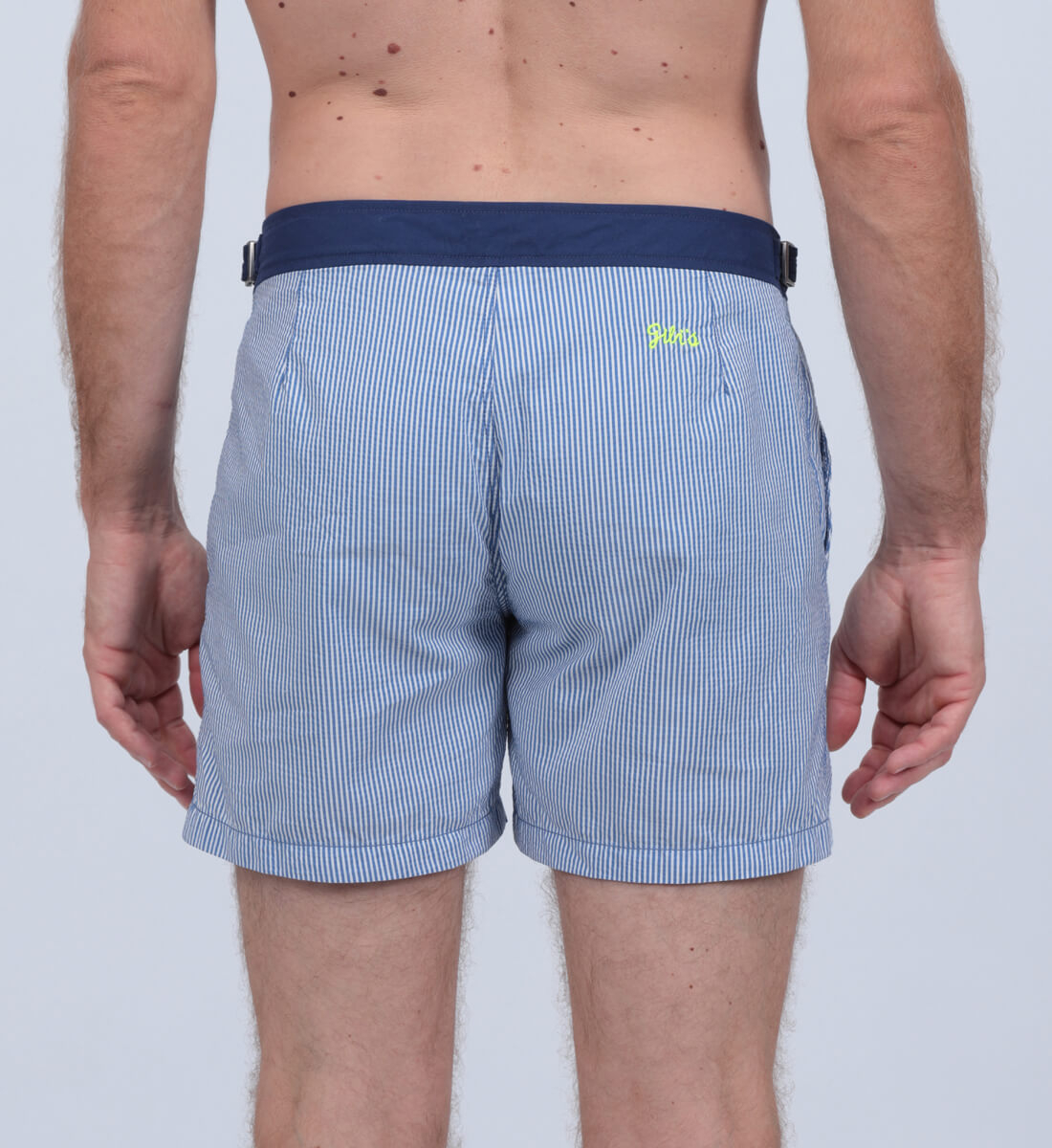 Swim shorts - seersucker Blue