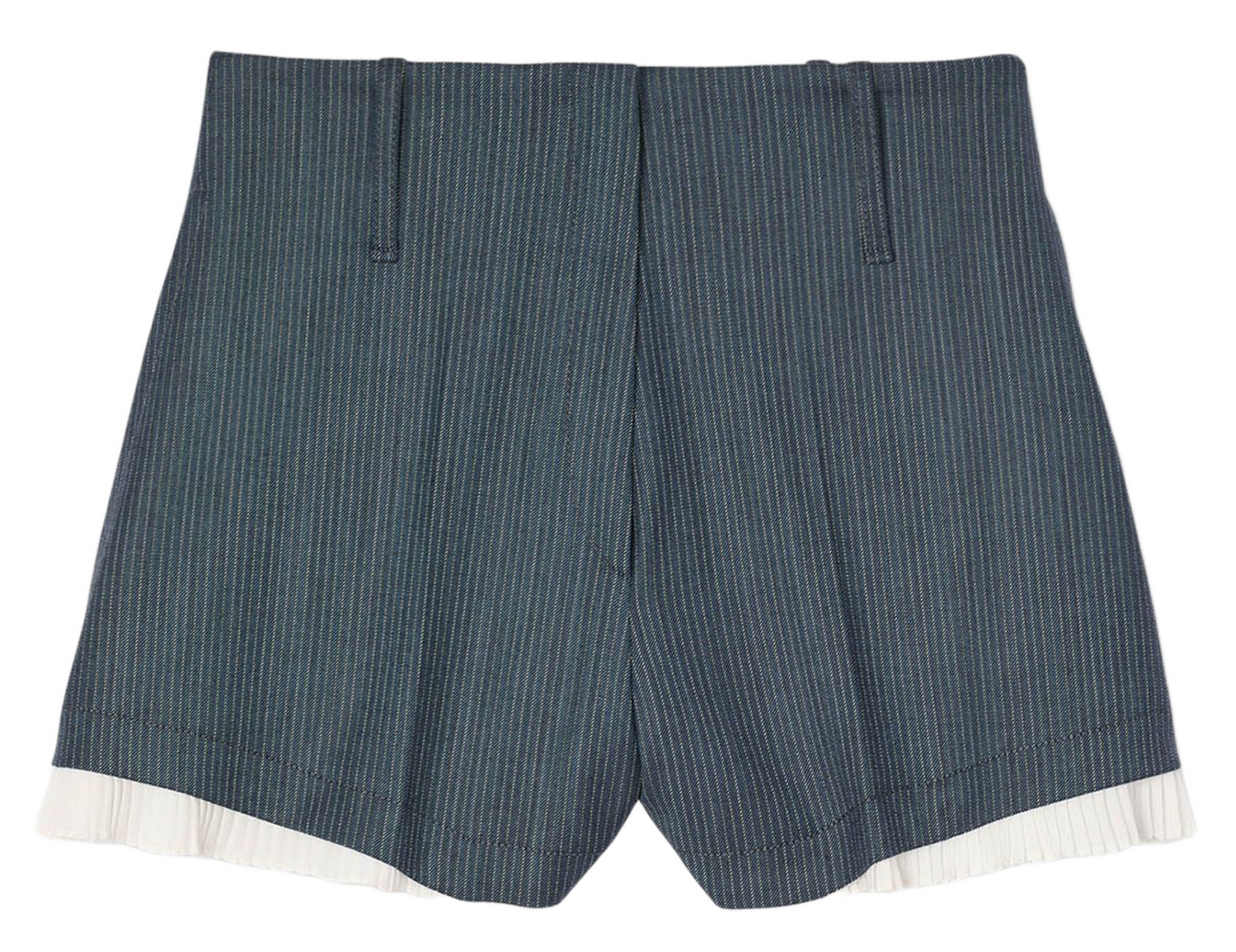 Short droit rayé SANDRO Bleu