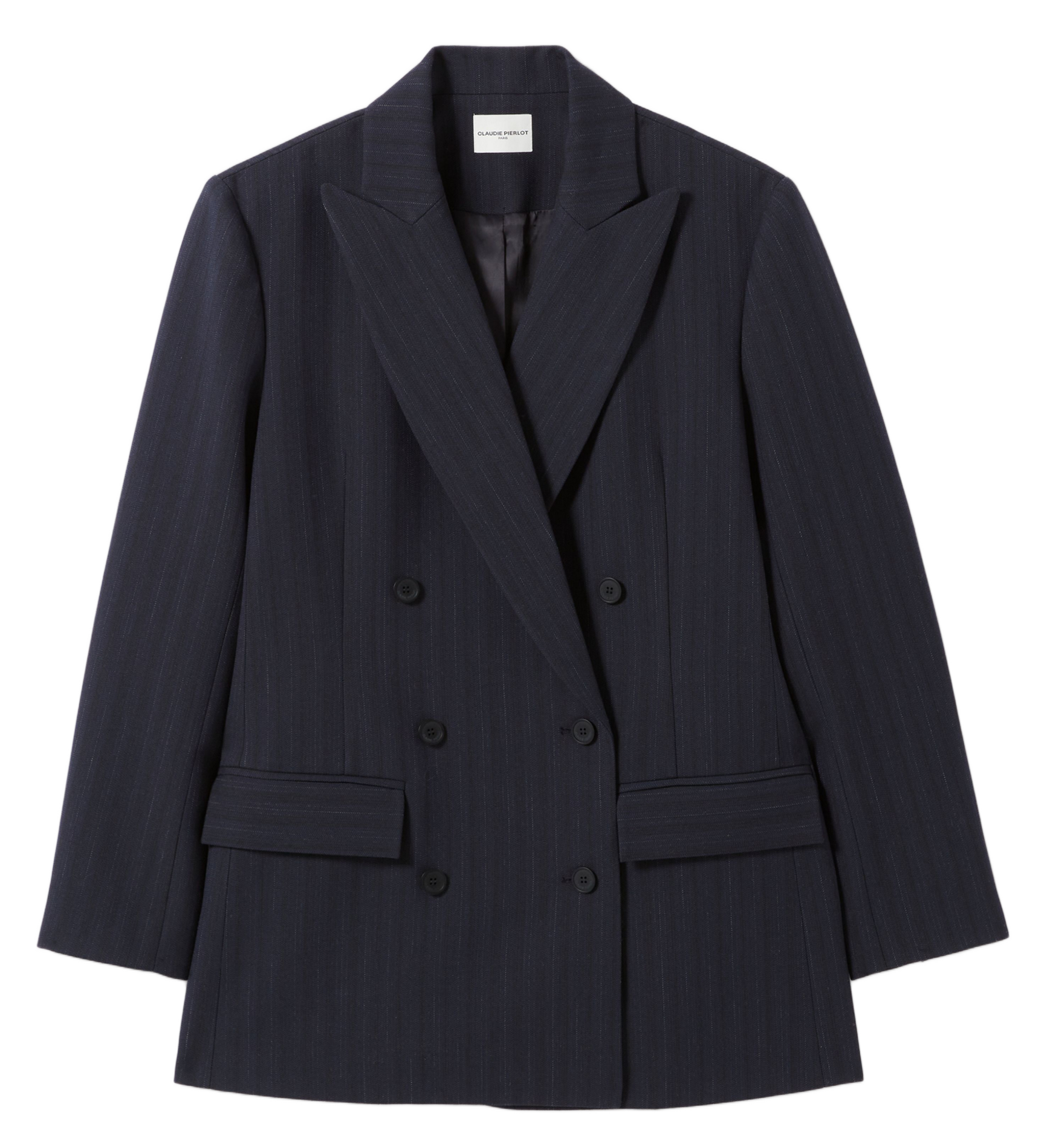 Veste tailleur structurée à rayures CLAUDIE PIERLOT Multicolore