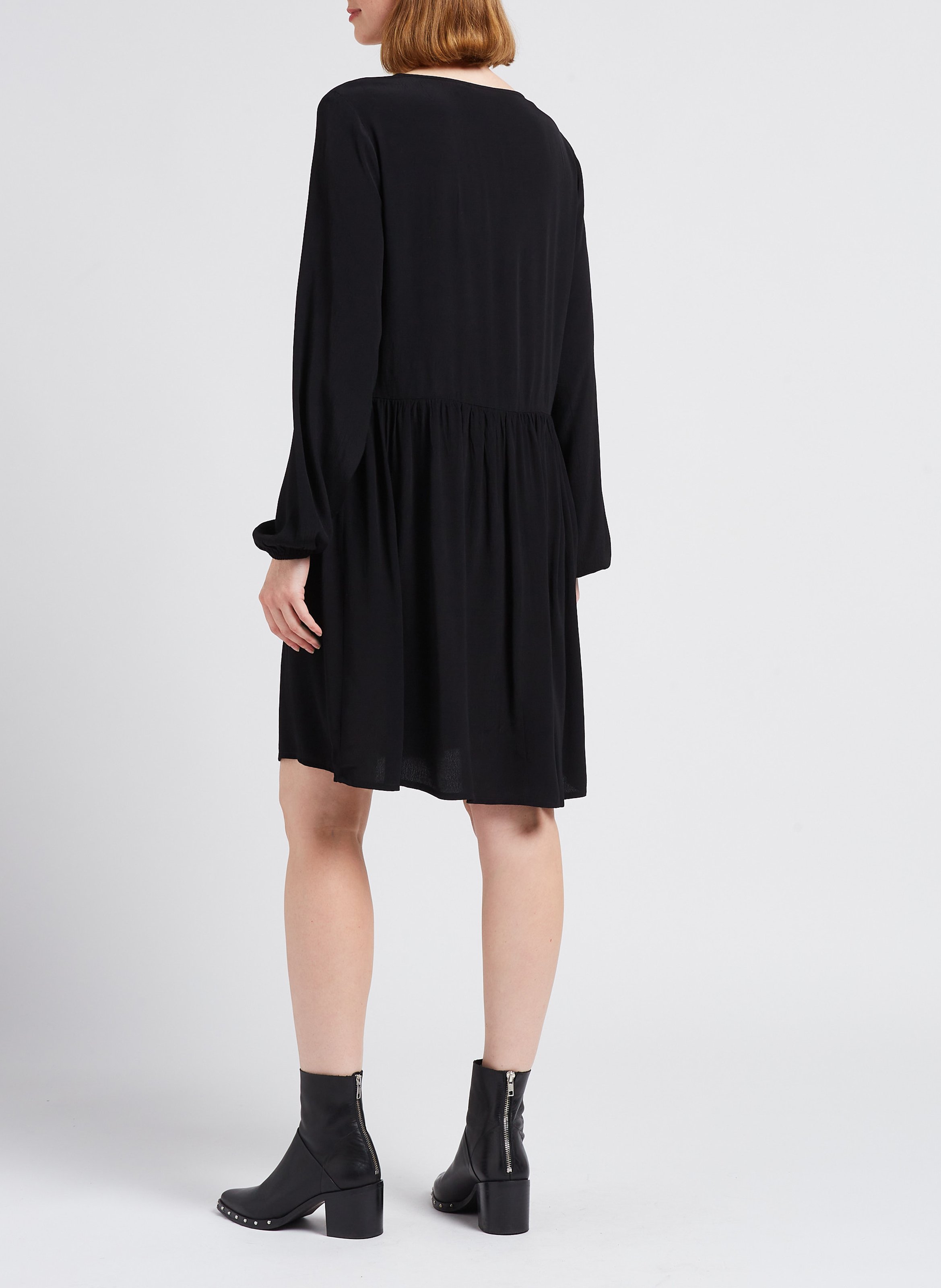 Long round-neck dress MAX MARA LEISURE Black