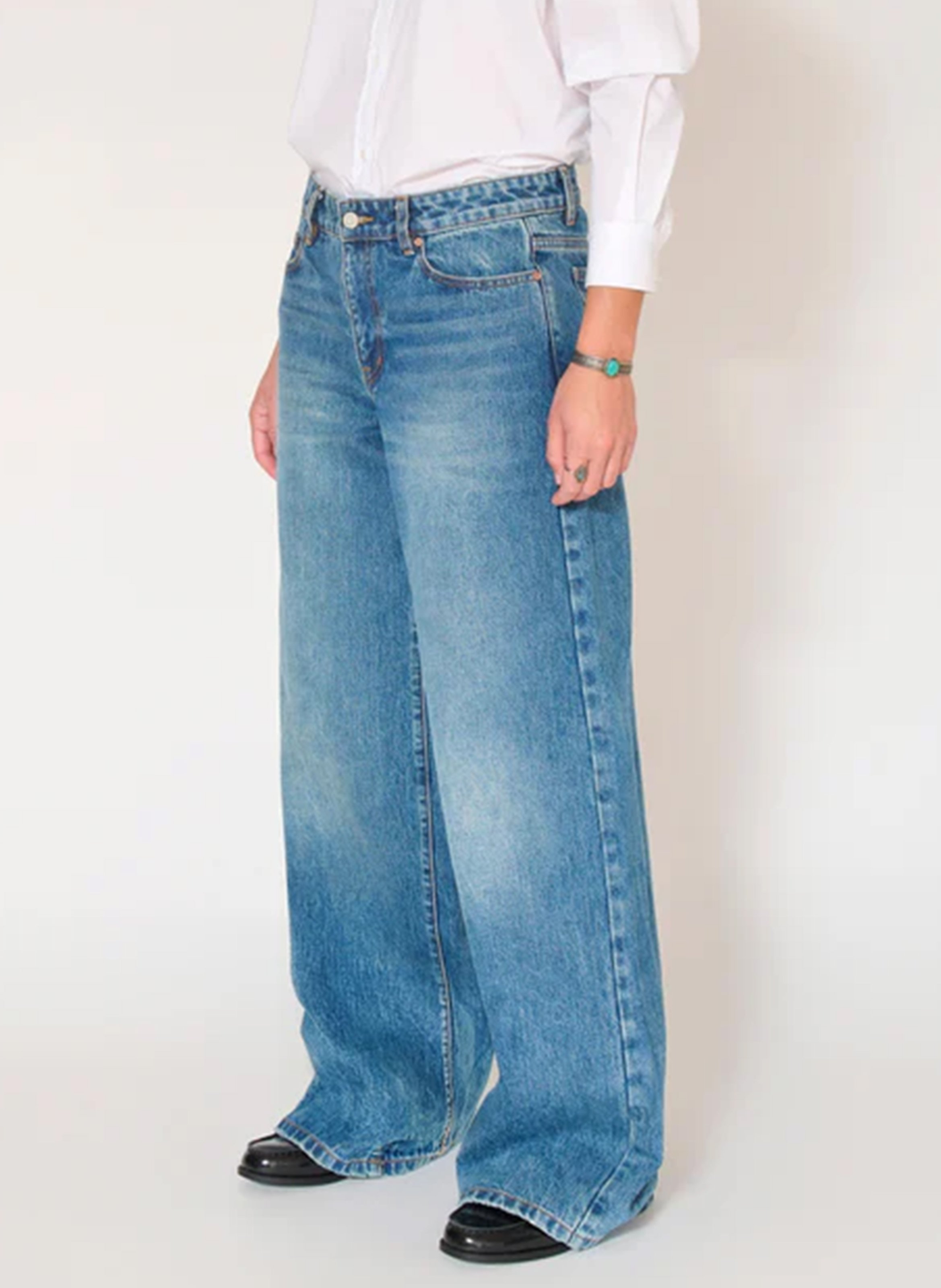 Wide-leg cotton jeans MKT Blue