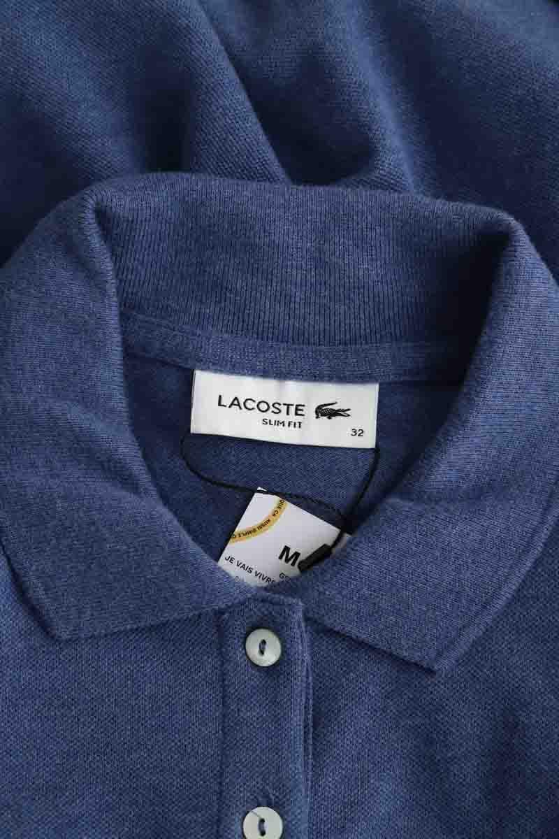 Cotton polo shirt LACOSTE - SECONDE MAIN Blue