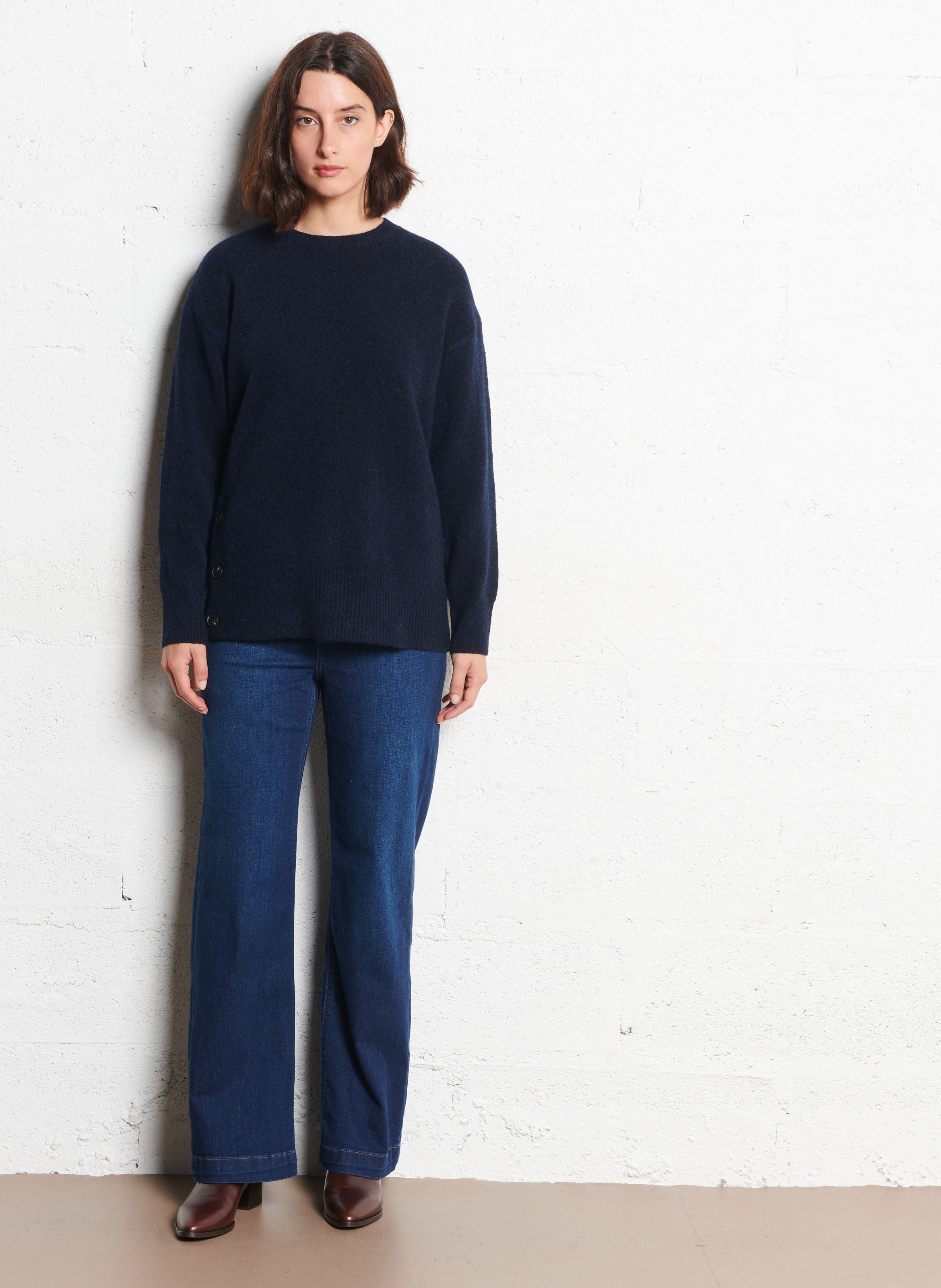 Bottines en cuir RIVECOUR Marron