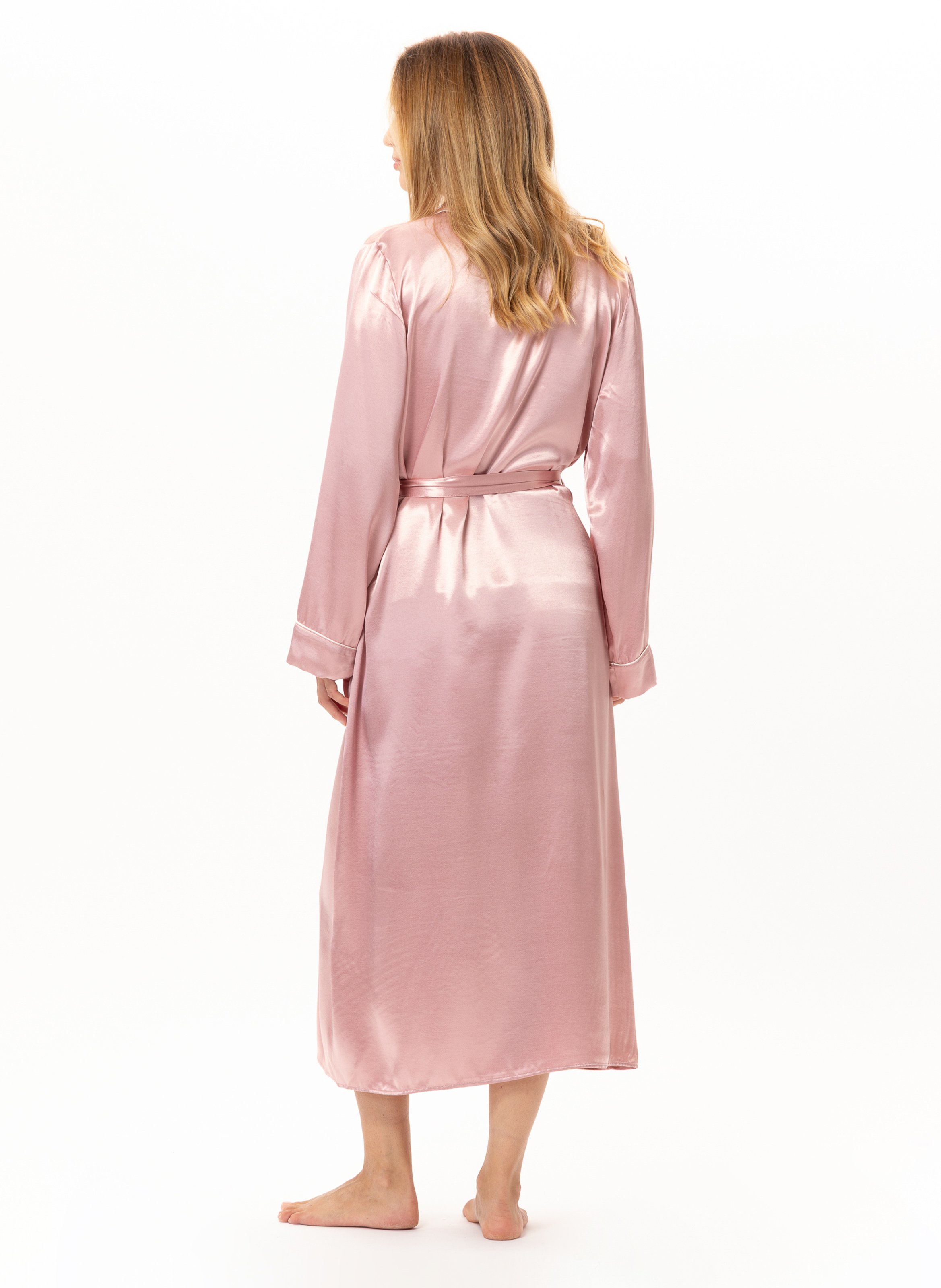 Viscose bathrobe LE CHAT Pink