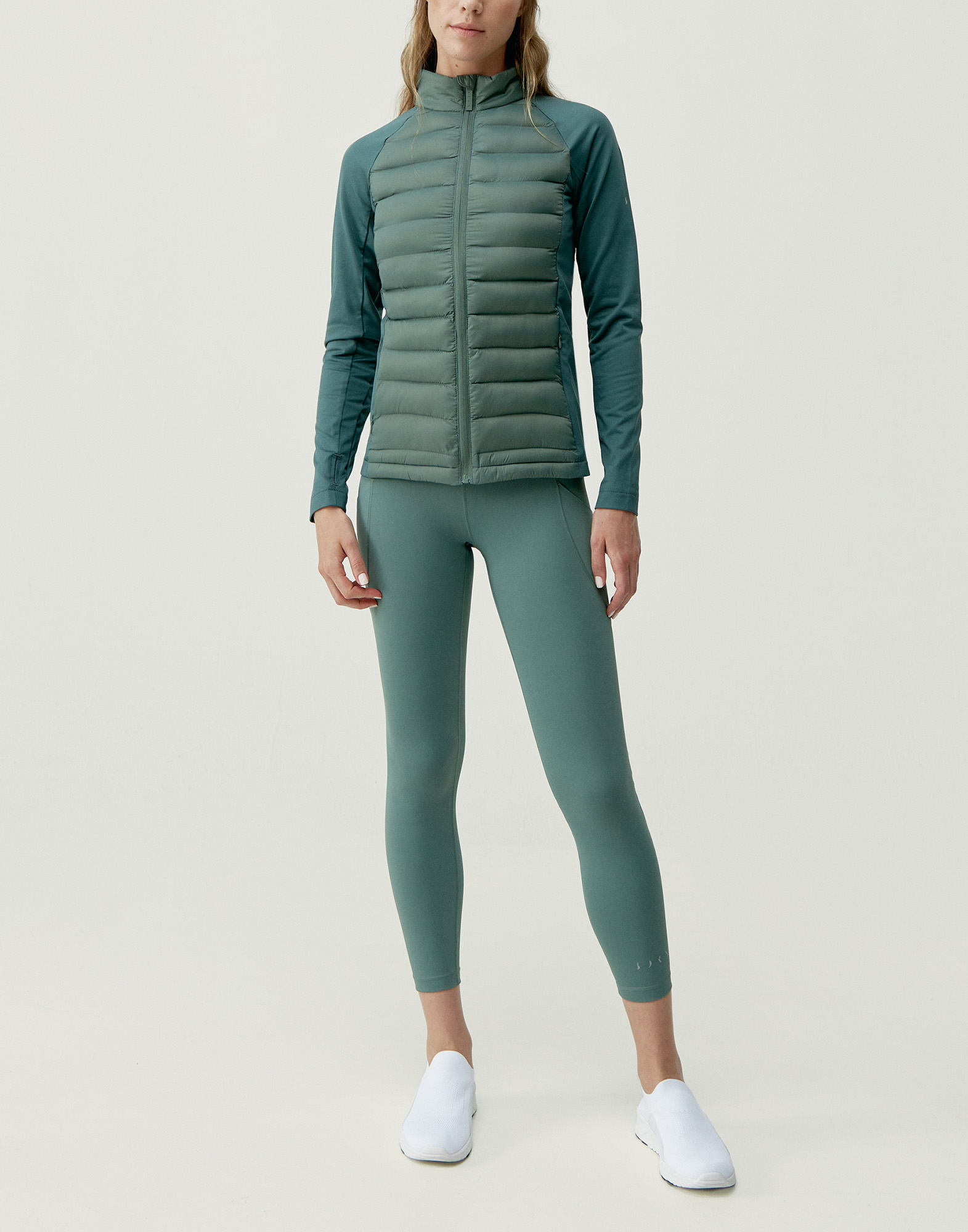 Quilted outerwear jacket BORN LIVING YOGA Green