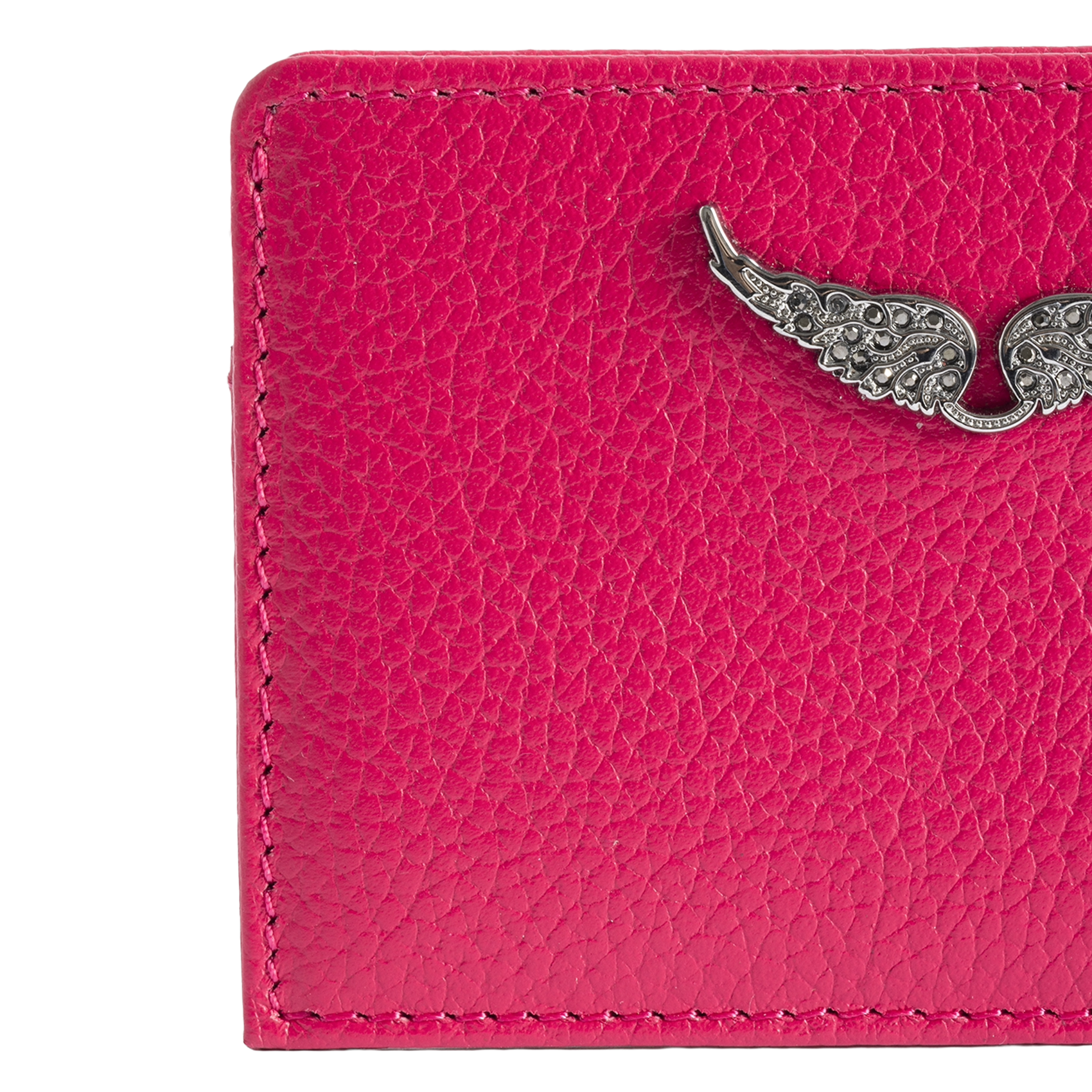 Porte cartes en cuir ZADIG&VOLTAIRE Rose