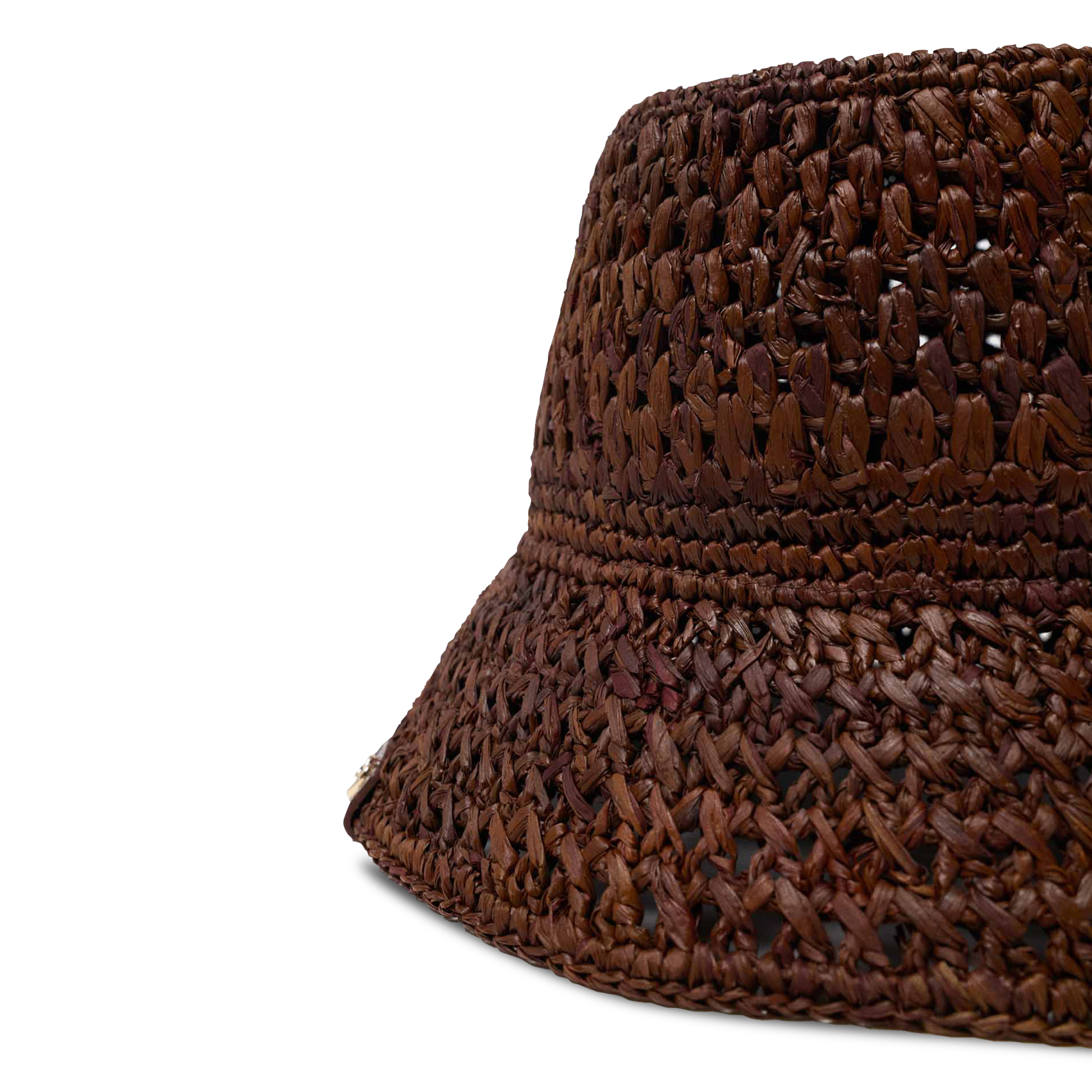 Crochet bucket hat MAJE Brown