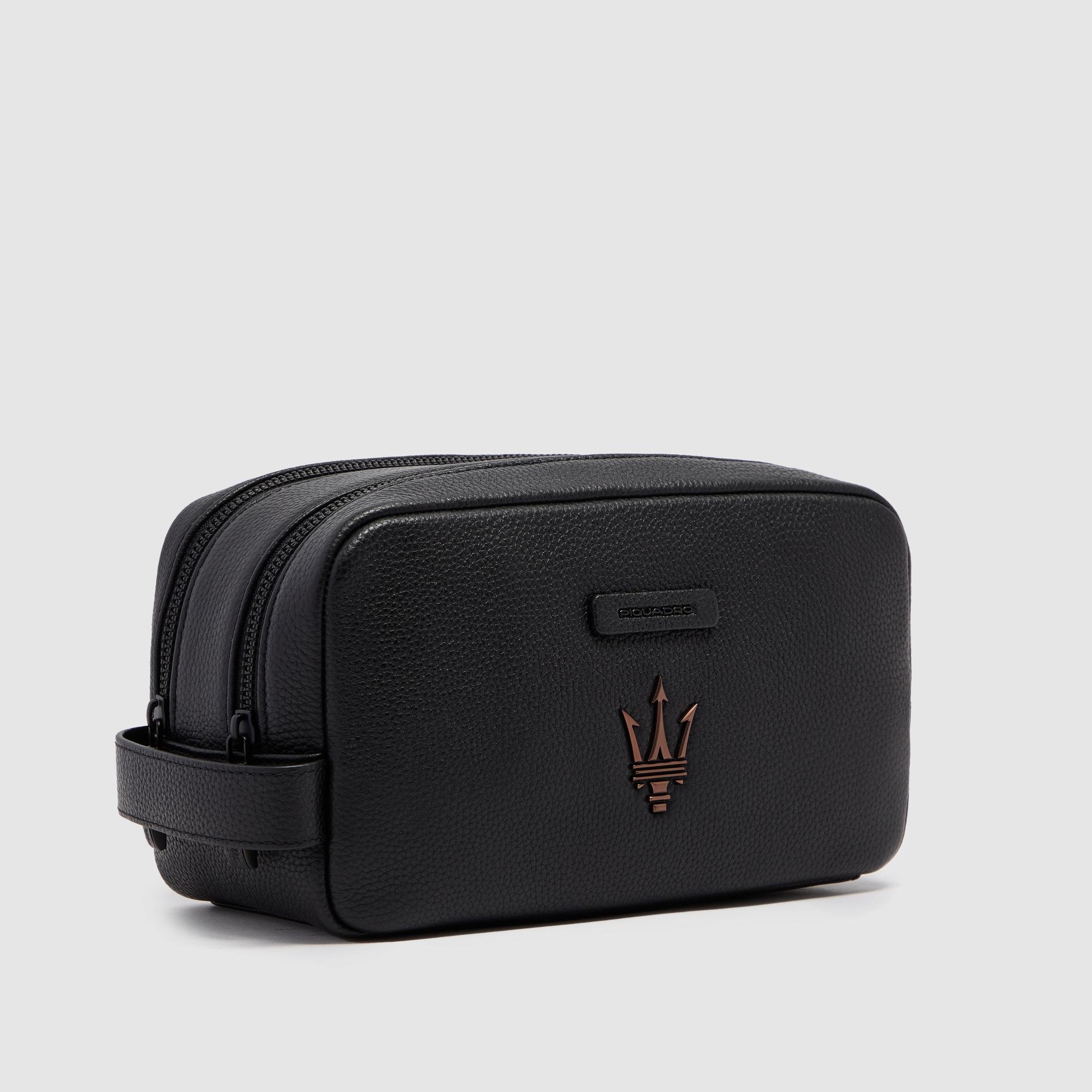 "Piquadro x Maserati" Toiletry Bag PIQUADRO Black