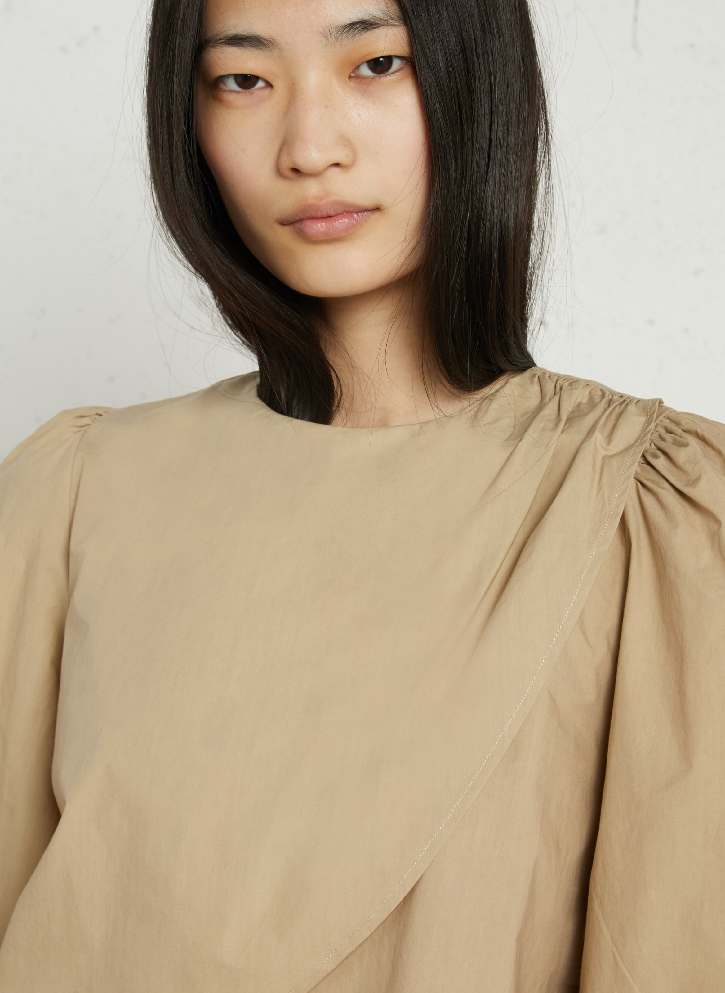 Aimee dotted Swiss top BELLEPIECE Beige