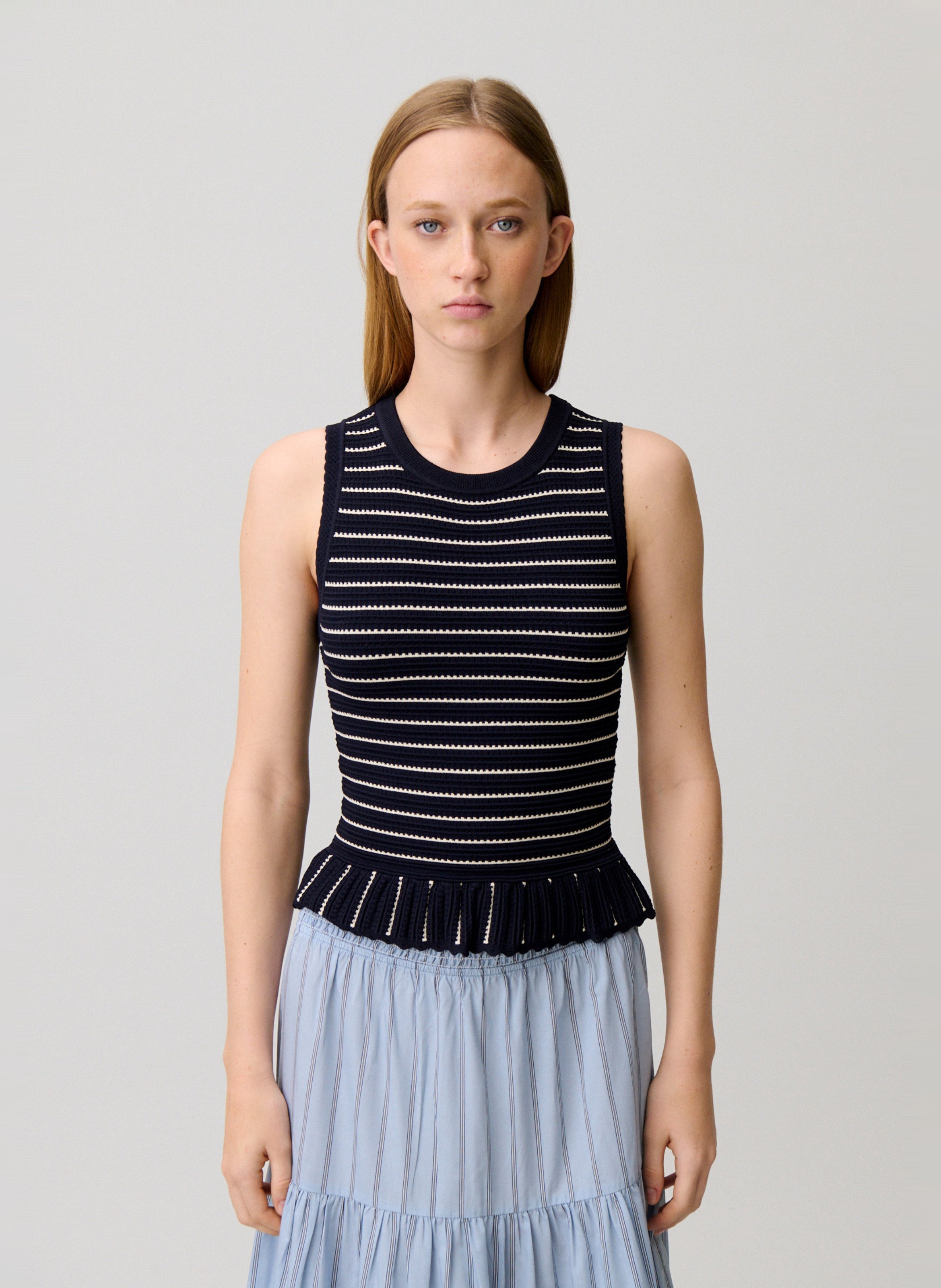 Top en maille ajusté CLAUDIE PIERLOT Multicolore